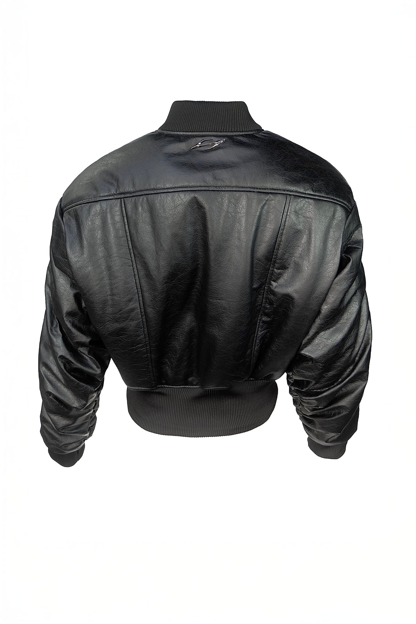 SSIN7 Panel Cinched Bomber Jacket