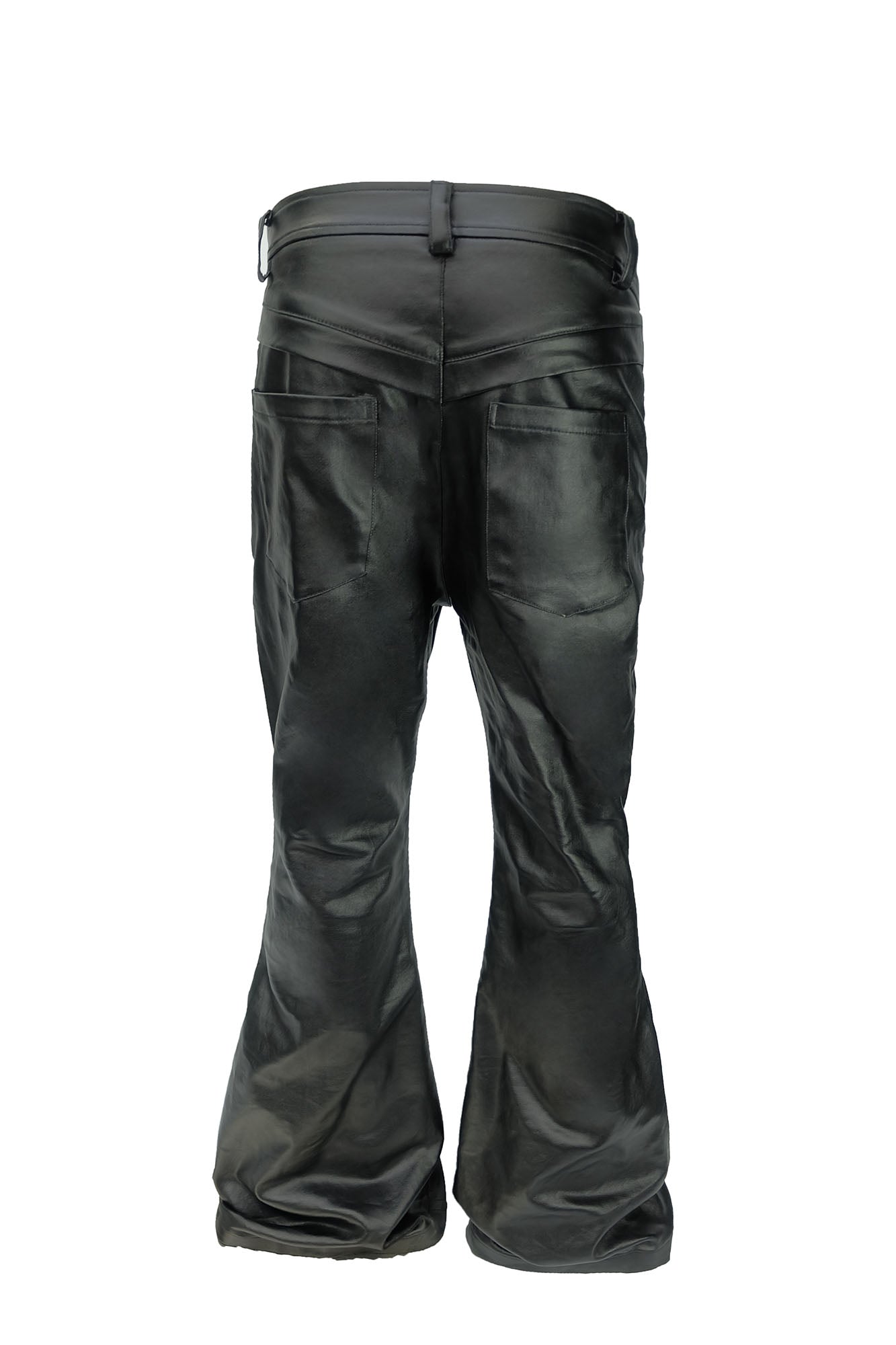 SSIN7 Waxed Paneled Flared Jeans