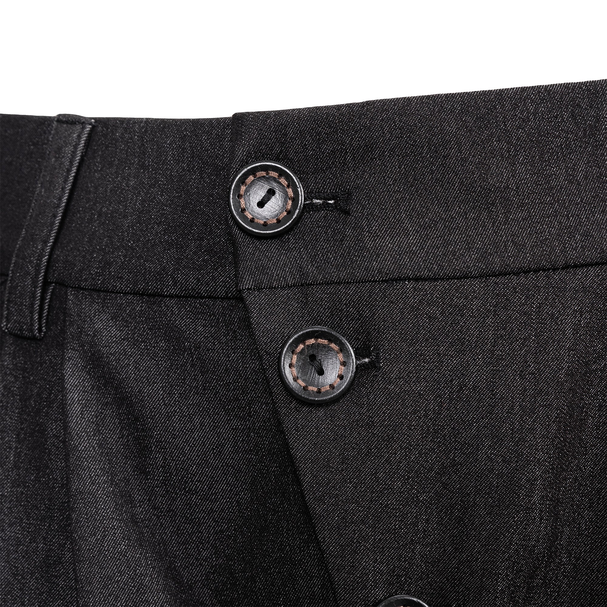 CATSSTAC Asymmetric Button Pleated Wide-Leg Trousers, premium urban and streetwear designers apparel on PROJECTISR.com, CATSSTAC