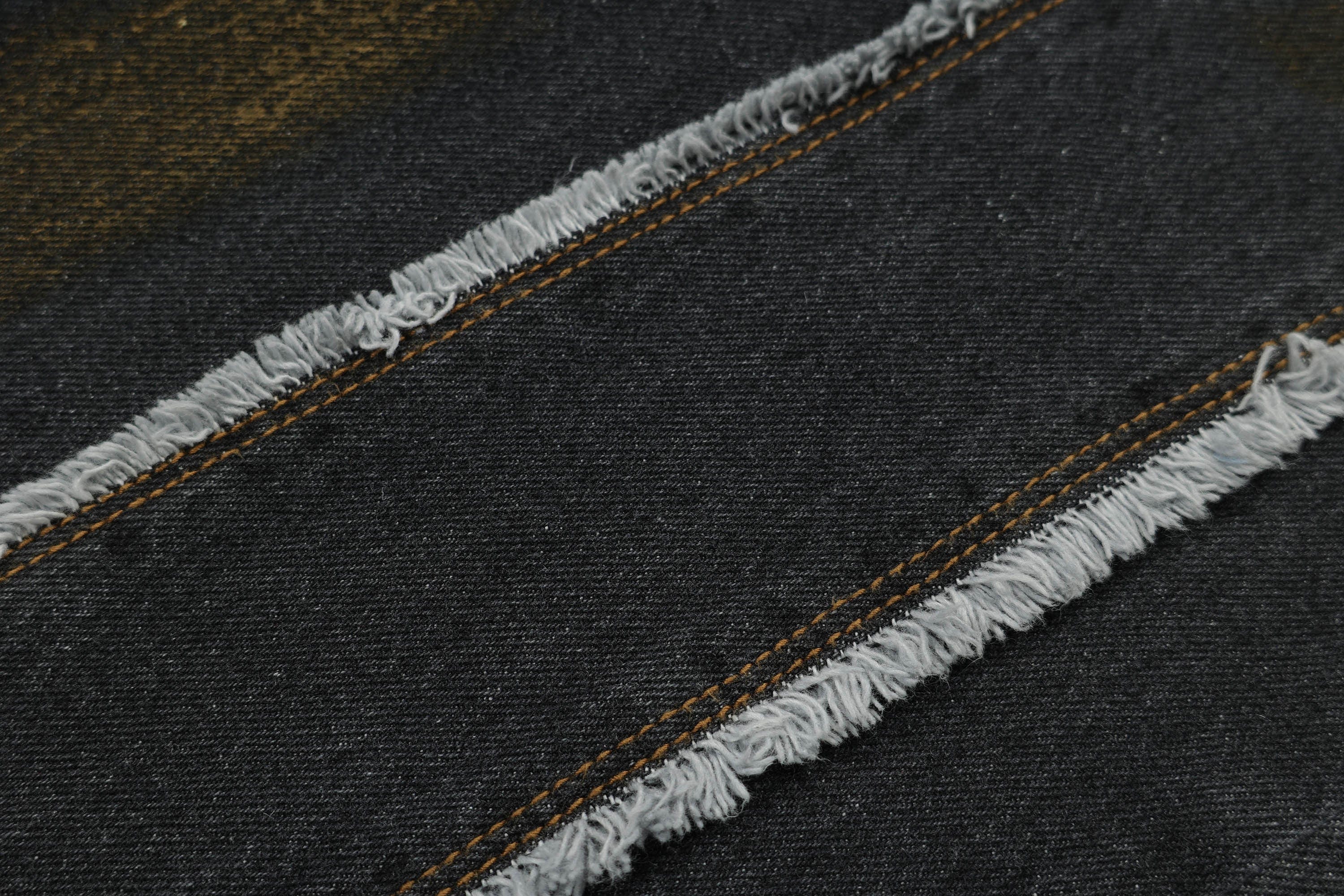 OVDY Frayed Paneled Jeans