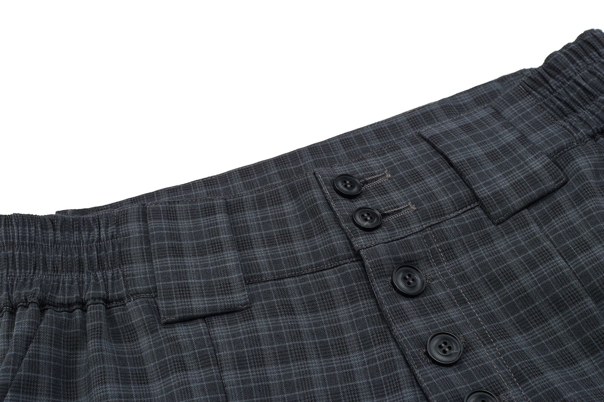 ESAIAS Retro Plaid Pleated Wide-Leg Pants, premium urban and streetwear designers apparel on PROJECTISR.com, ESAIAS