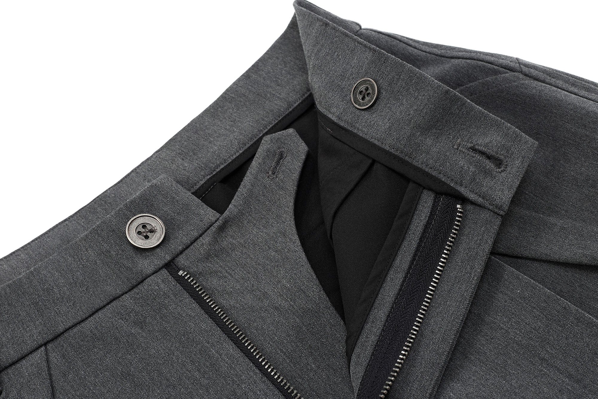ESAIAS Triangle-Pleat Wide-Leg Trousers, premium urban and streetwear designers apparel on PROJECTISR.com, ESAIAS