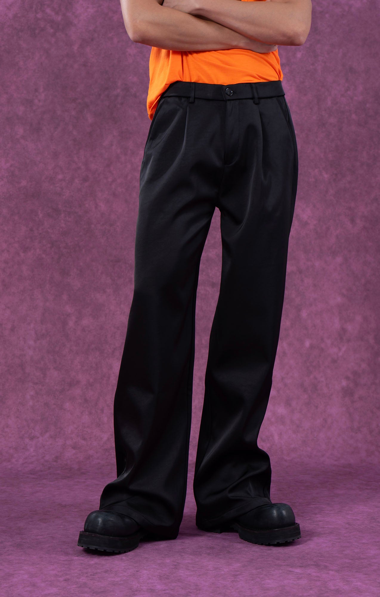 CLP Satin Straight-Leg Pants, premium urban and streetwear designers apparel on PROJECTISR.com, CLP