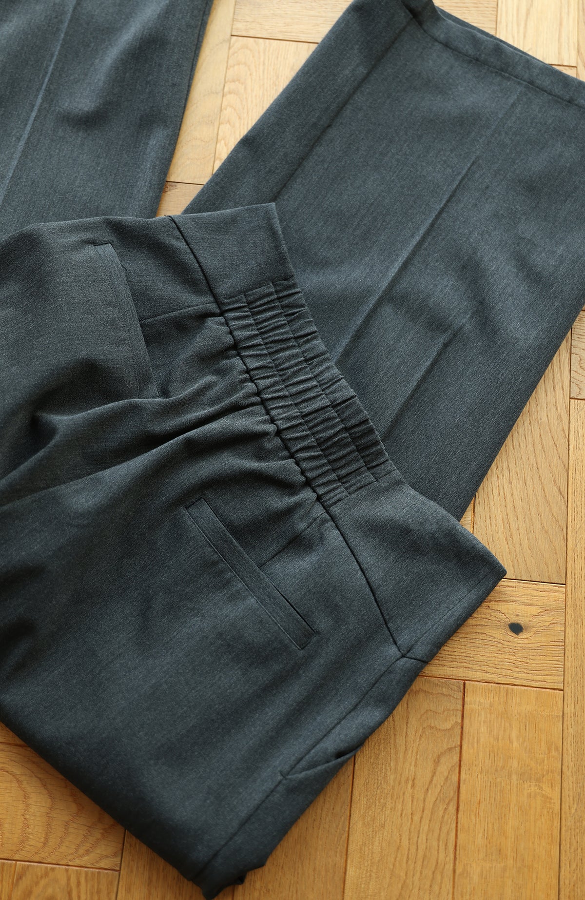 OKAYTHXBYE Pleated Wide-Leg Trousers