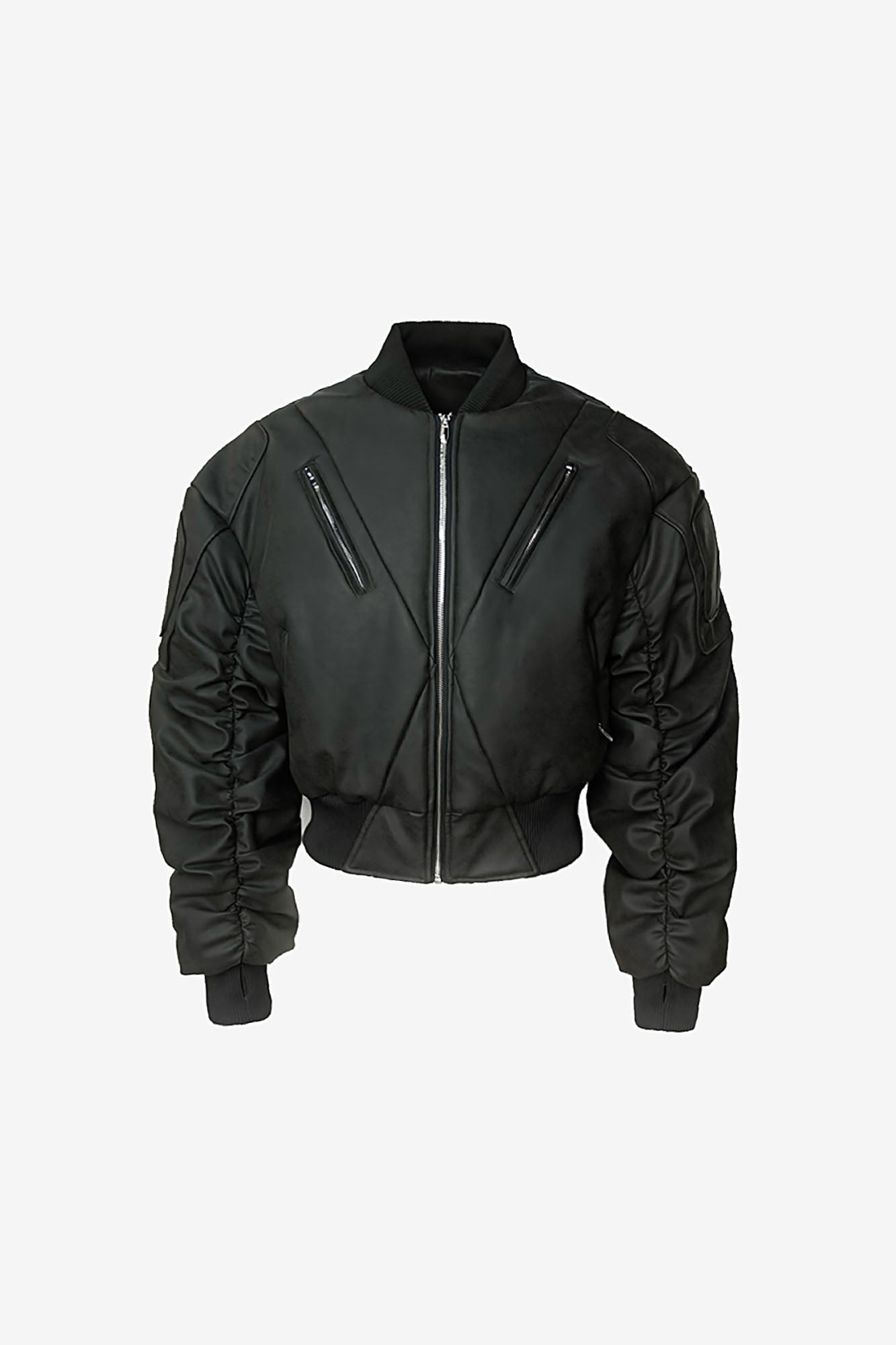SSIN7 Panel-Structured Bomber Jacket