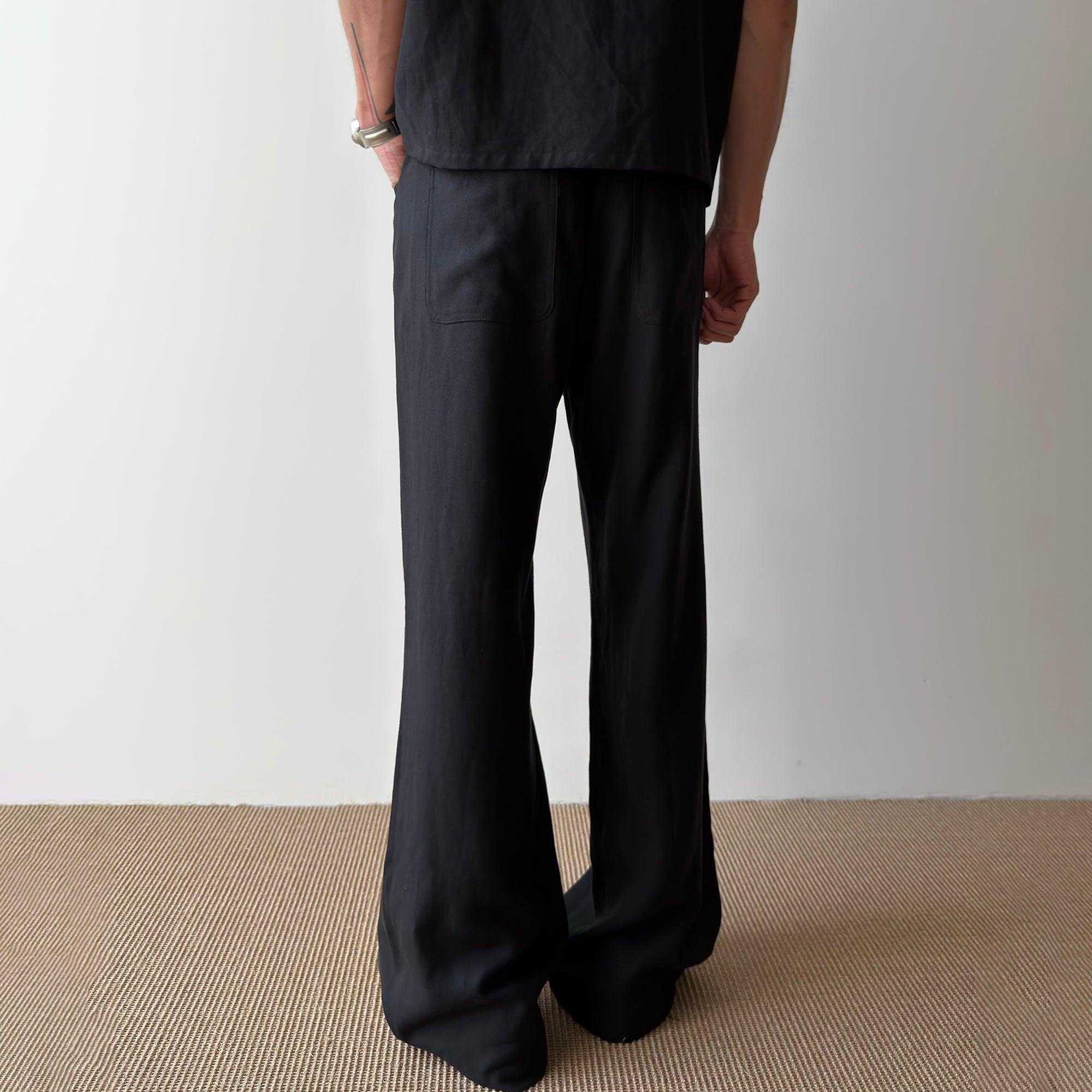 KREATE Stitched Drawstring Straight-Leg Trousers, premium urban and streetwear designers apparel on PROJECTISR.com, KREATE
