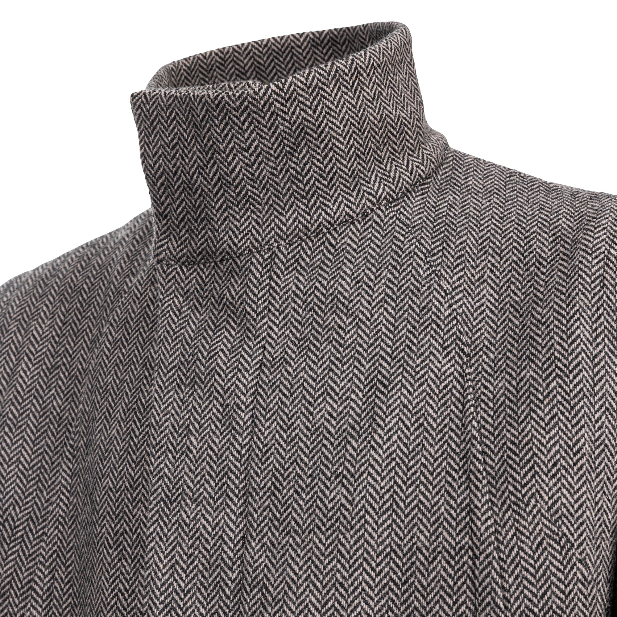 CATSSTAC Herringbone Wool-Blend  Stand Collar Jacket, premium urban and streetwear designers apparel on PROJECTISR.com, CATSSTAC