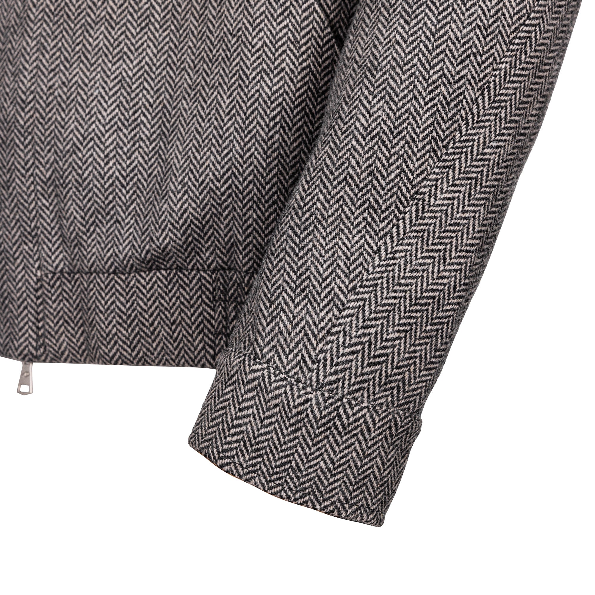 CATSSTAC Herringbone Wool-Blend  Stand Collar Jacket, premium urban and streetwear designers apparel on PROJECTISR.com, CATSSTAC