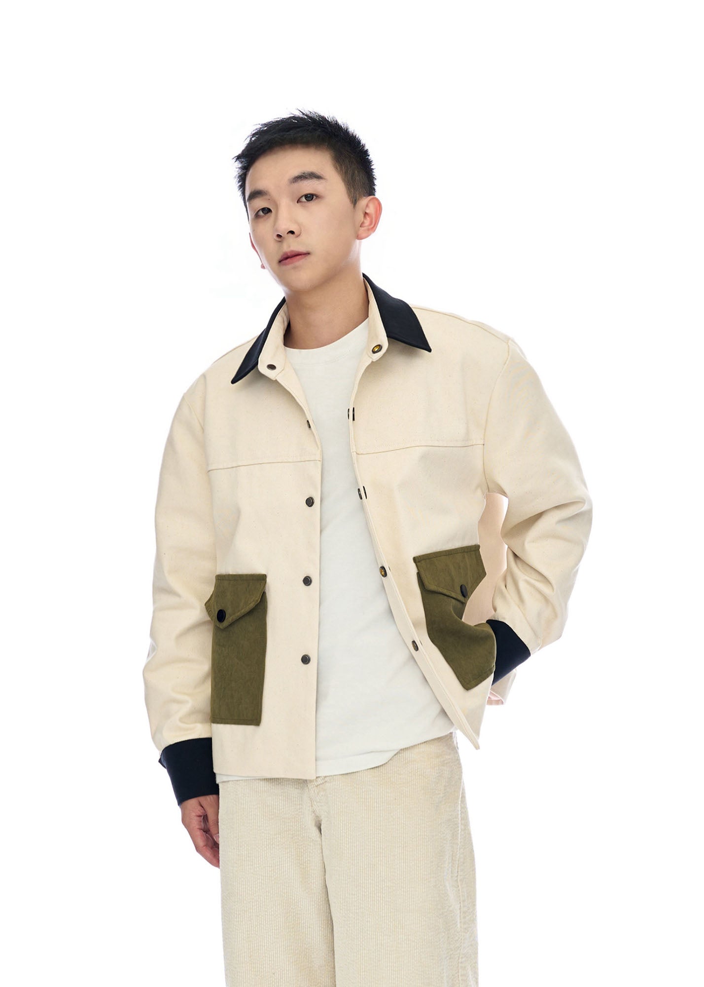 WIID Contrast Utility Pocket Barn Jacket, premium urban and streetwear designers apparel on PROJECTISR.com, WIID