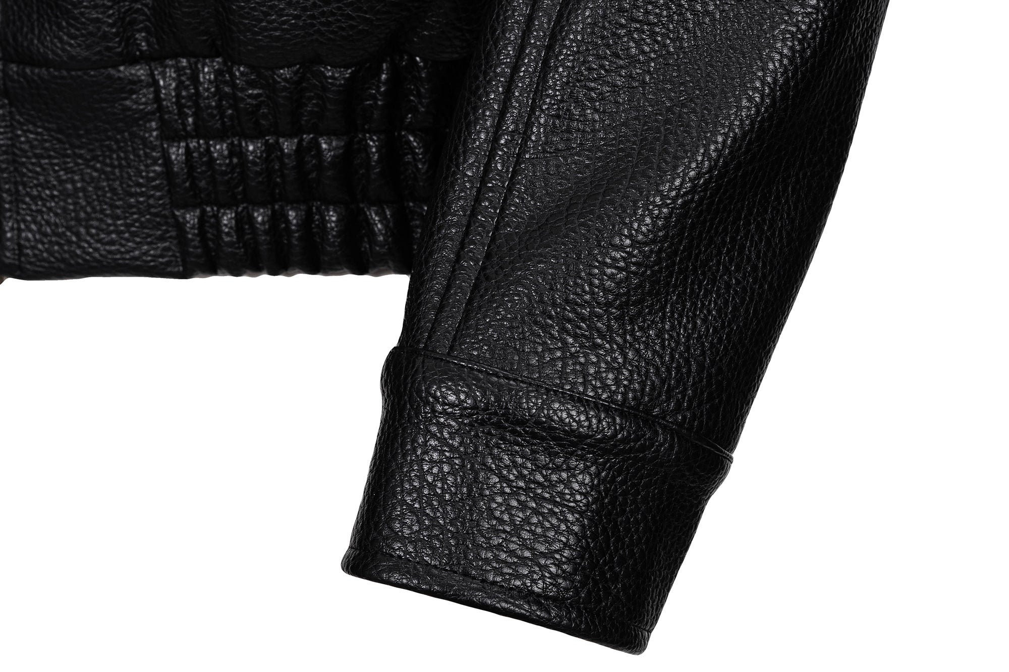 CATSSTAC Paneled Grain PU Utility Jacket, premium urban and streetwear designers apparel on PROJECTISR.com, CATSSTAC