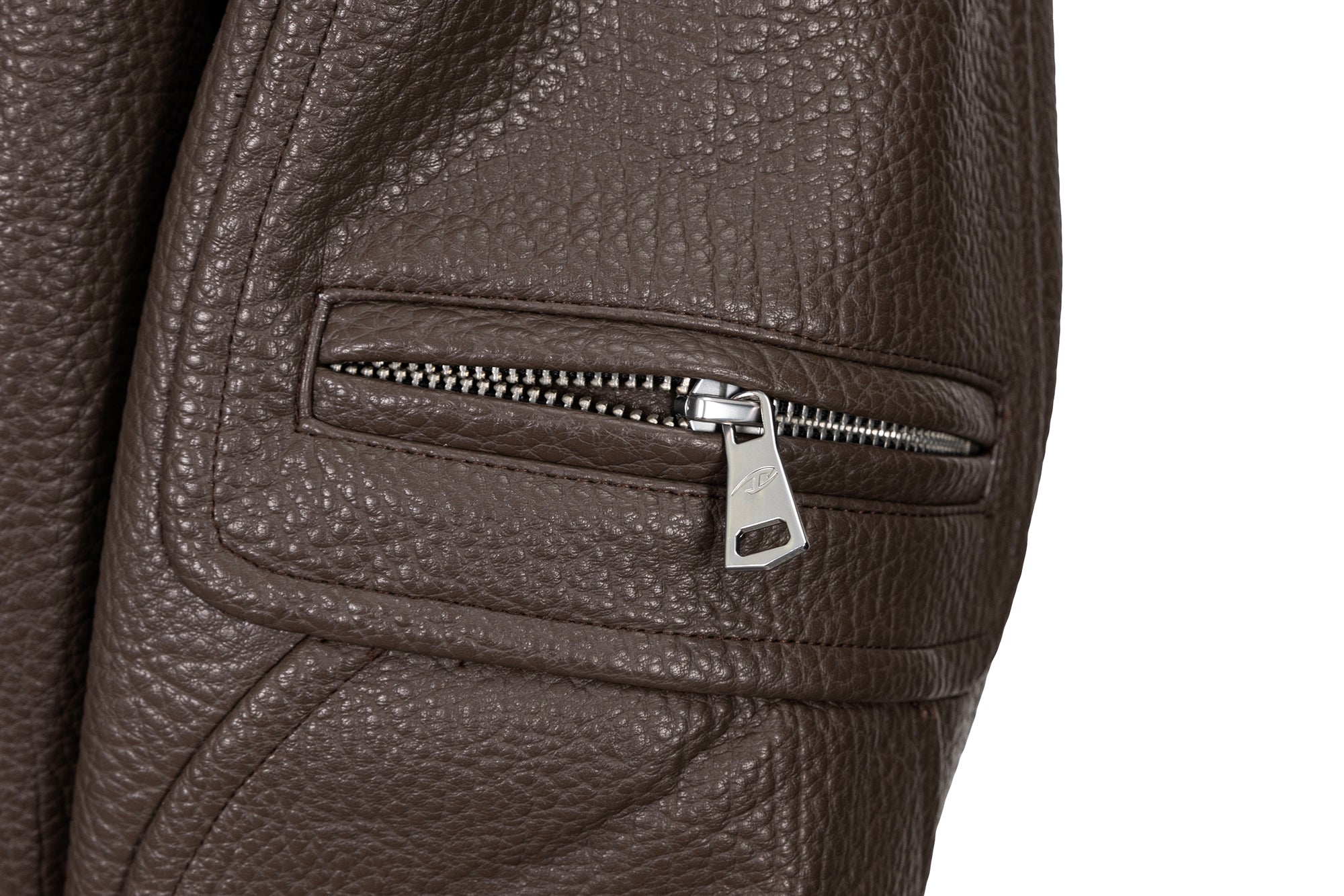 CATSSTAC Paneled Grain PU Utility Jacket, premium urban and streetwear designers apparel on PROJECTISR.com, CATSSTAC