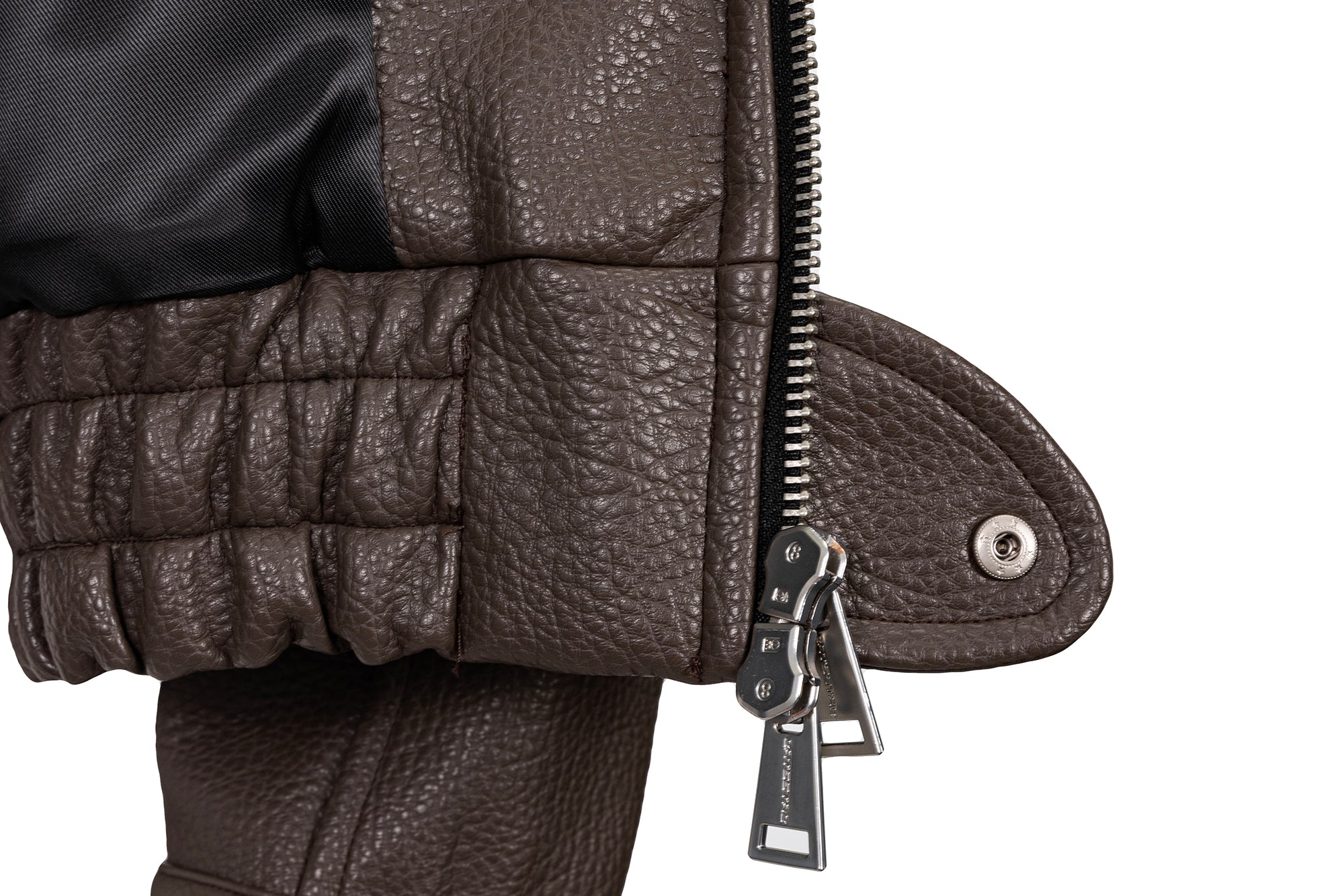 CATSSTAC Paneled Grain PU Utility Jacket, premium urban and streetwear designers apparel on PROJECTISR.com, CATSSTAC
