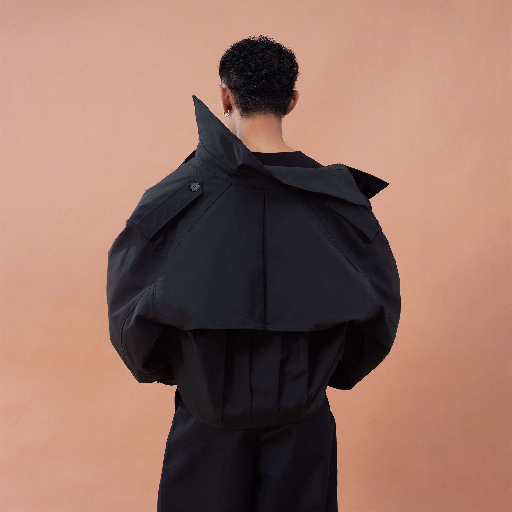 CLP Architectural Cropped Trench Jacket