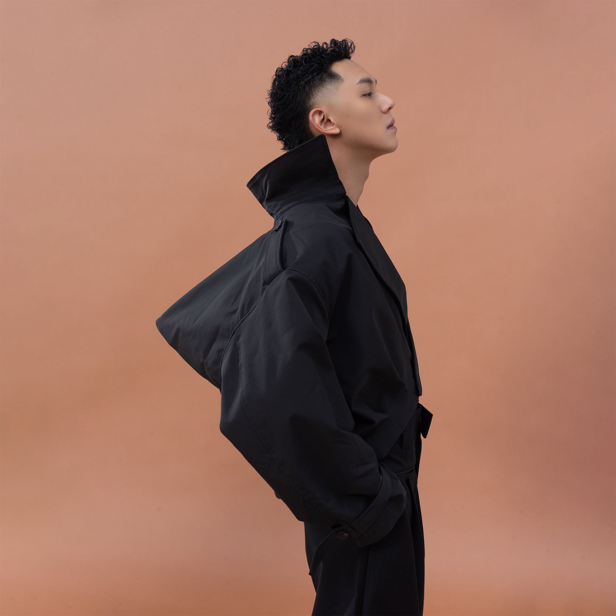 CLP Architectural Cropped Trench Jacket