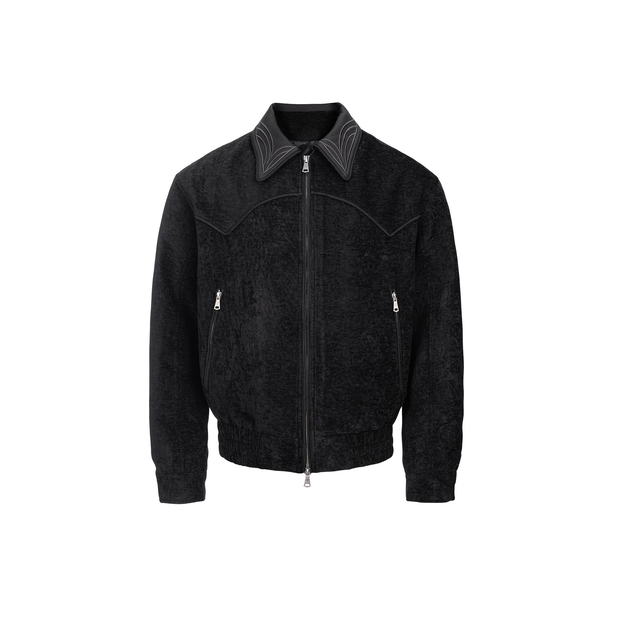 CATSSTAC Embroidered Collar Stitch Jacket, premium urban and streetwear designers apparel on PROJECTISR.com, CATSSTAC