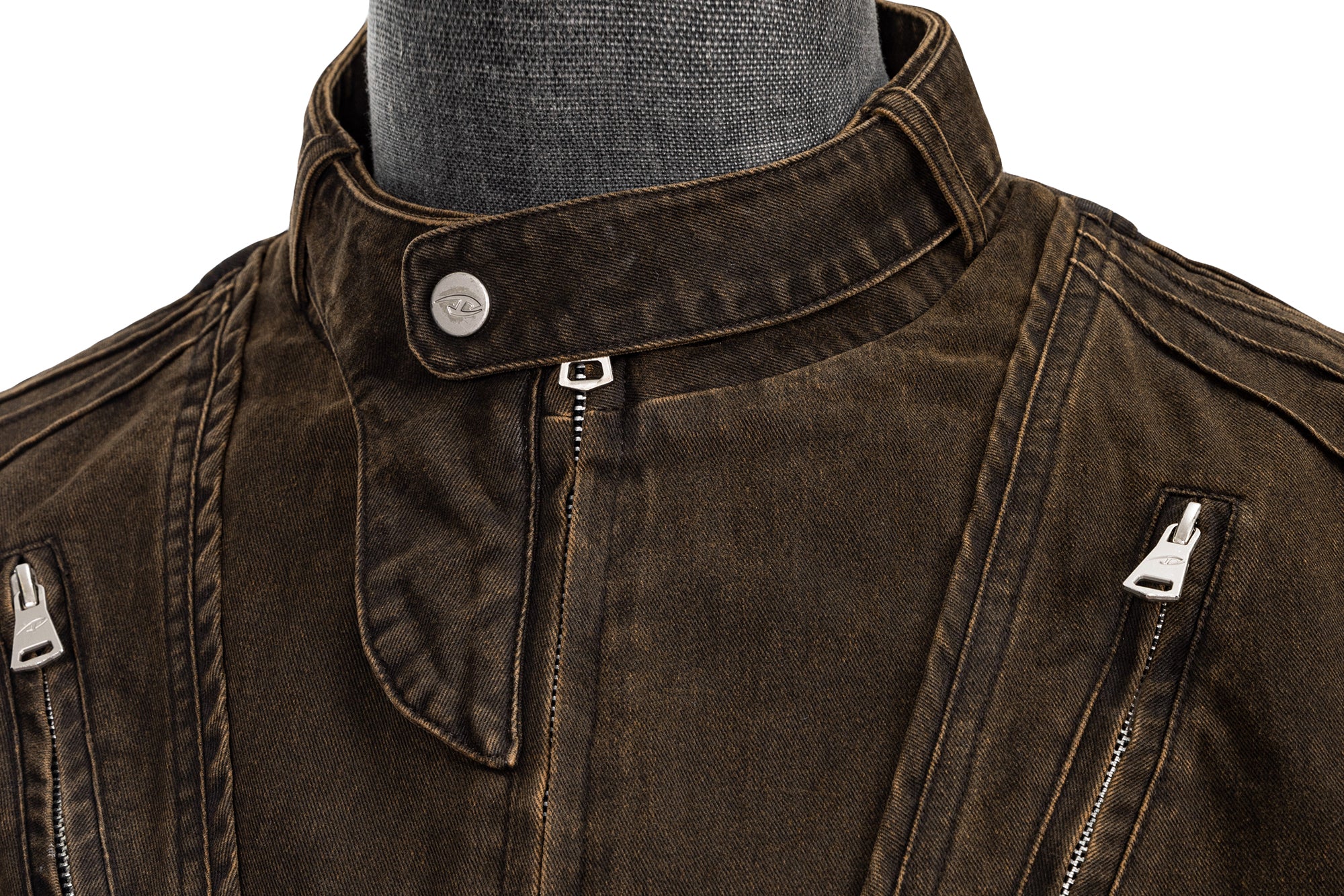 CATSSTAC Washed Paneled Multi-Pocket Utility Jacket, premium urban and streetwear designers apparel on PROJECTISR.com, CATSSTAC