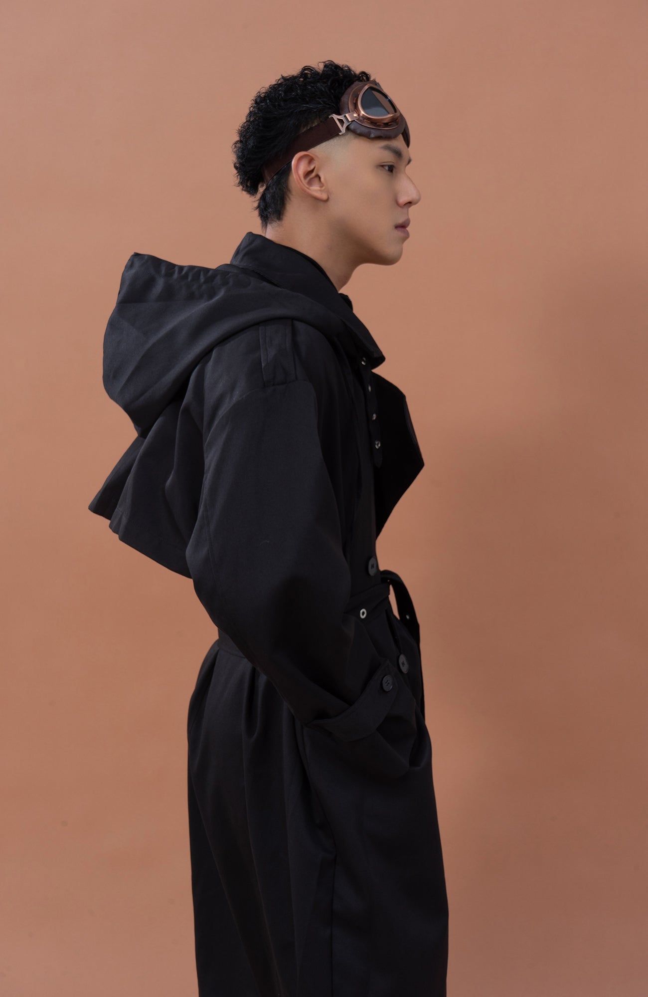 CLP Utility Belted Hooded Trench Coat, premium urban and streetwear designers apparel on PROJECTISR.com, CLP