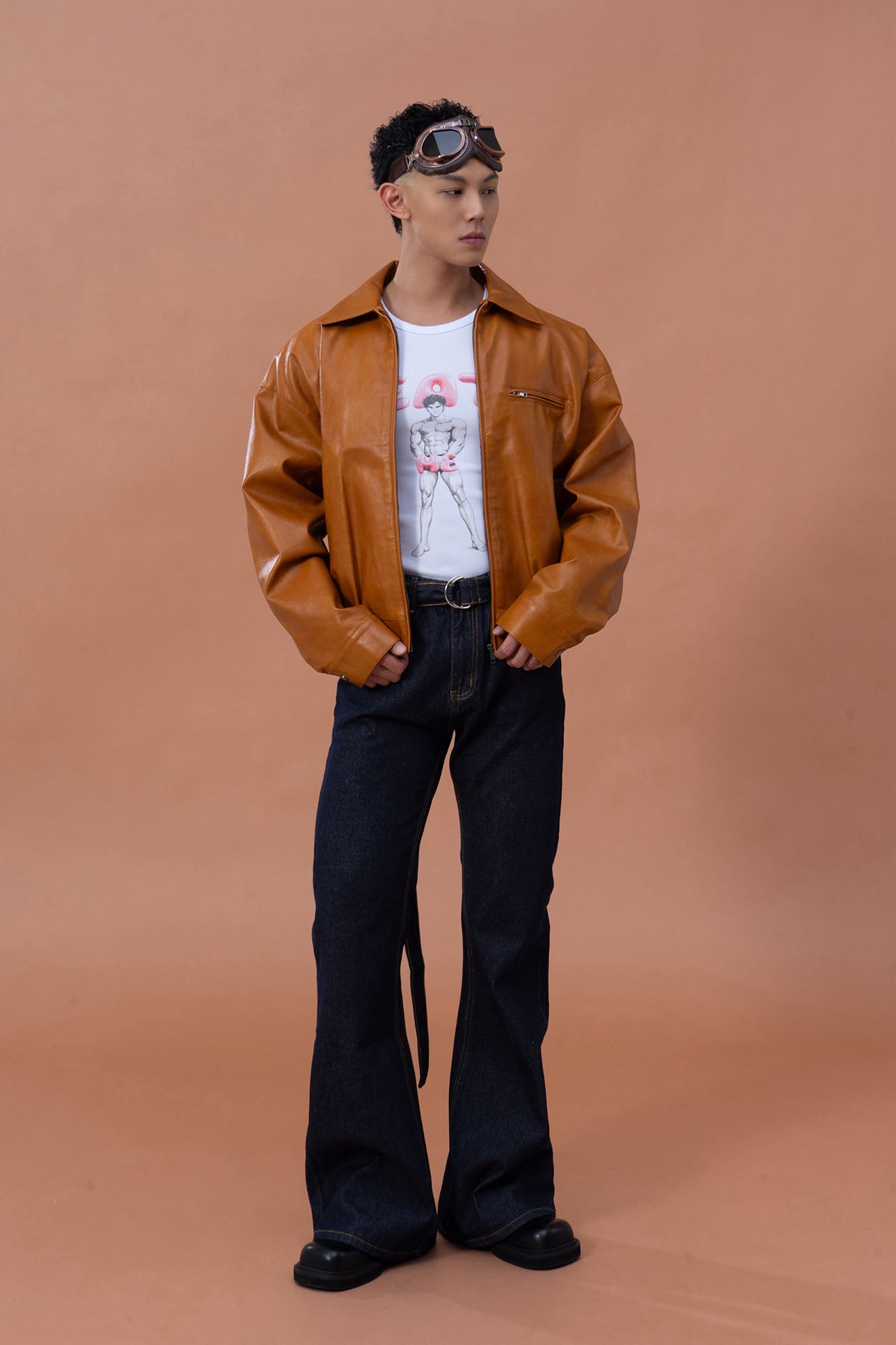 CLP Retro Flared Raw Jeans