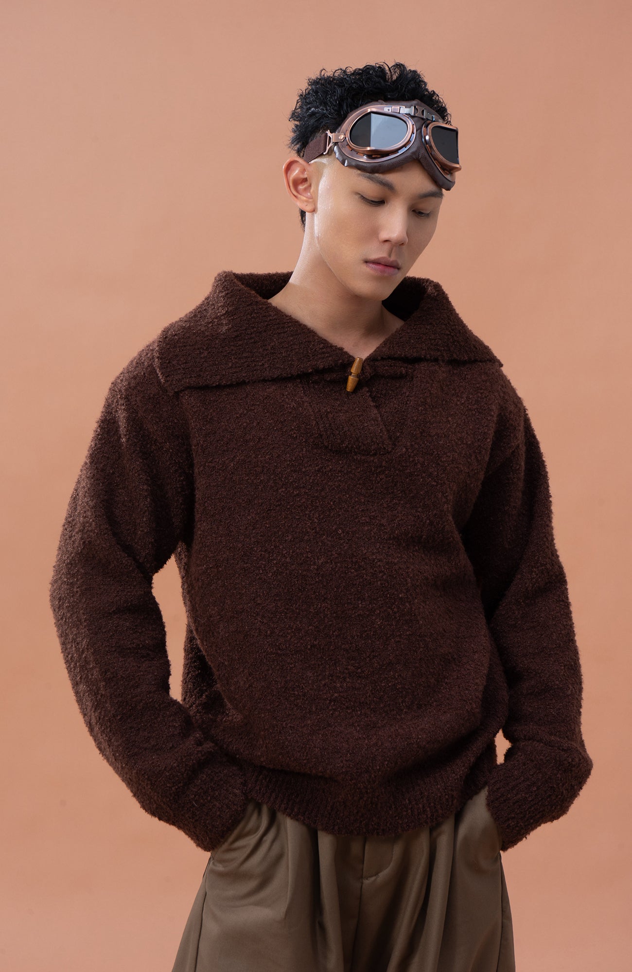 CLP Wool -Blend Toggle-Neck Knit Pullover, premium urban and streetwear designers apparel on PROJECTISR.com, CLP