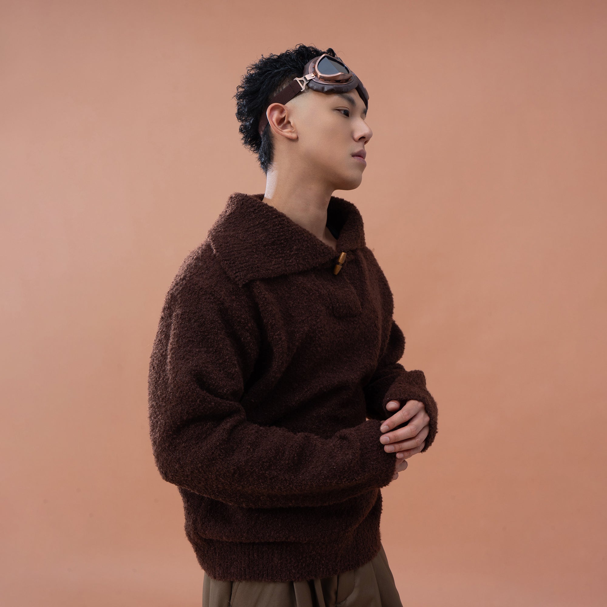 CLP Wool -Blend Toggle-Neck Knit Pullover, premium urban and streetwear designers apparel on PROJECTISR.com, CLP