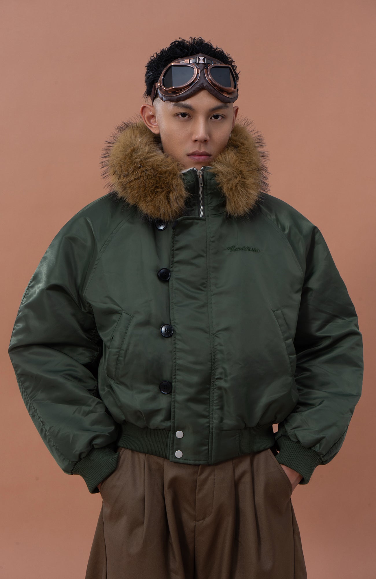CLP Faux Fur Collar Puffer Parka, premium urban and streetwear designers apparel on PROJECTISR.com, CLP