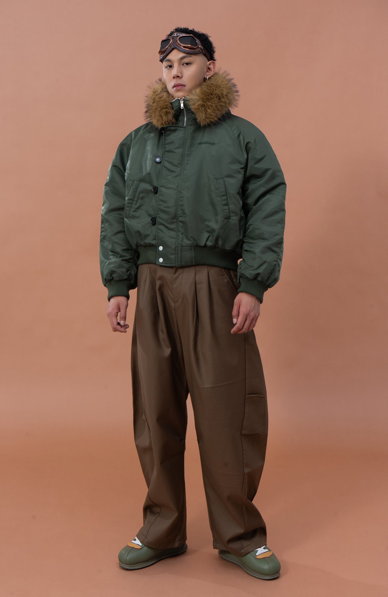 CLP Faux Fur Collar Puffer Parka, premium urban and streetwear designers apparel on PROJECTISR.com, CLP