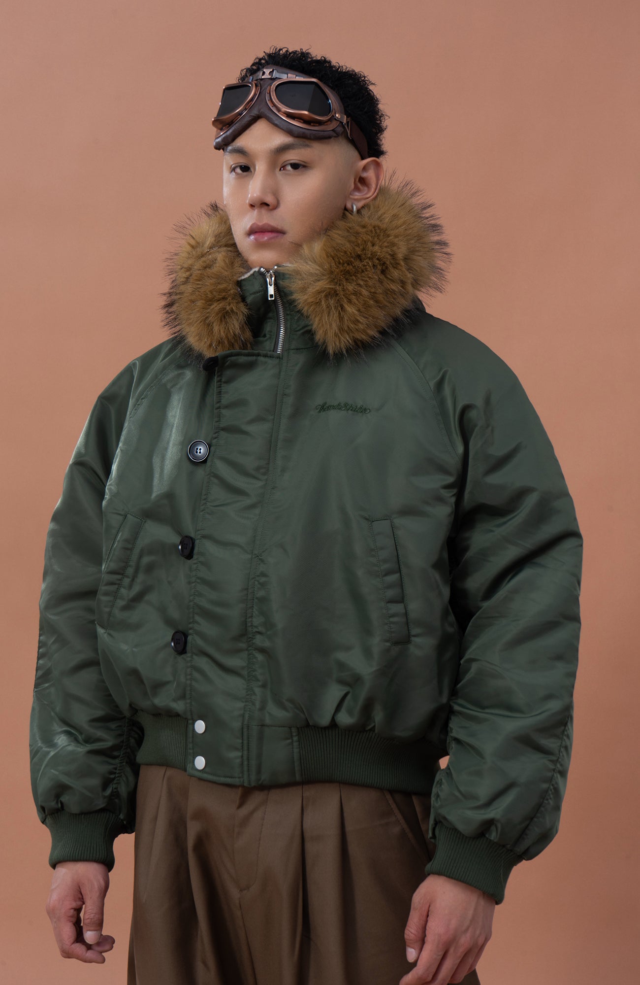 CLP Faux Fur Collar Puffer Parka, premium urban and streetwear designers apparel on PROJECTISR.com, CLP