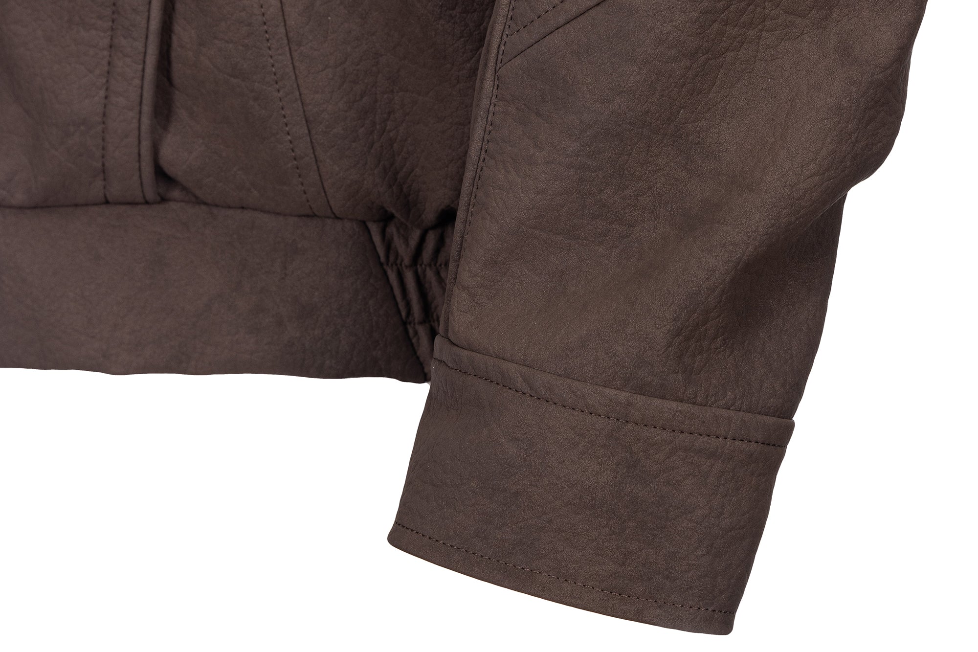 CATSSTAC Layered Placket Structured Paneled PU Jacket