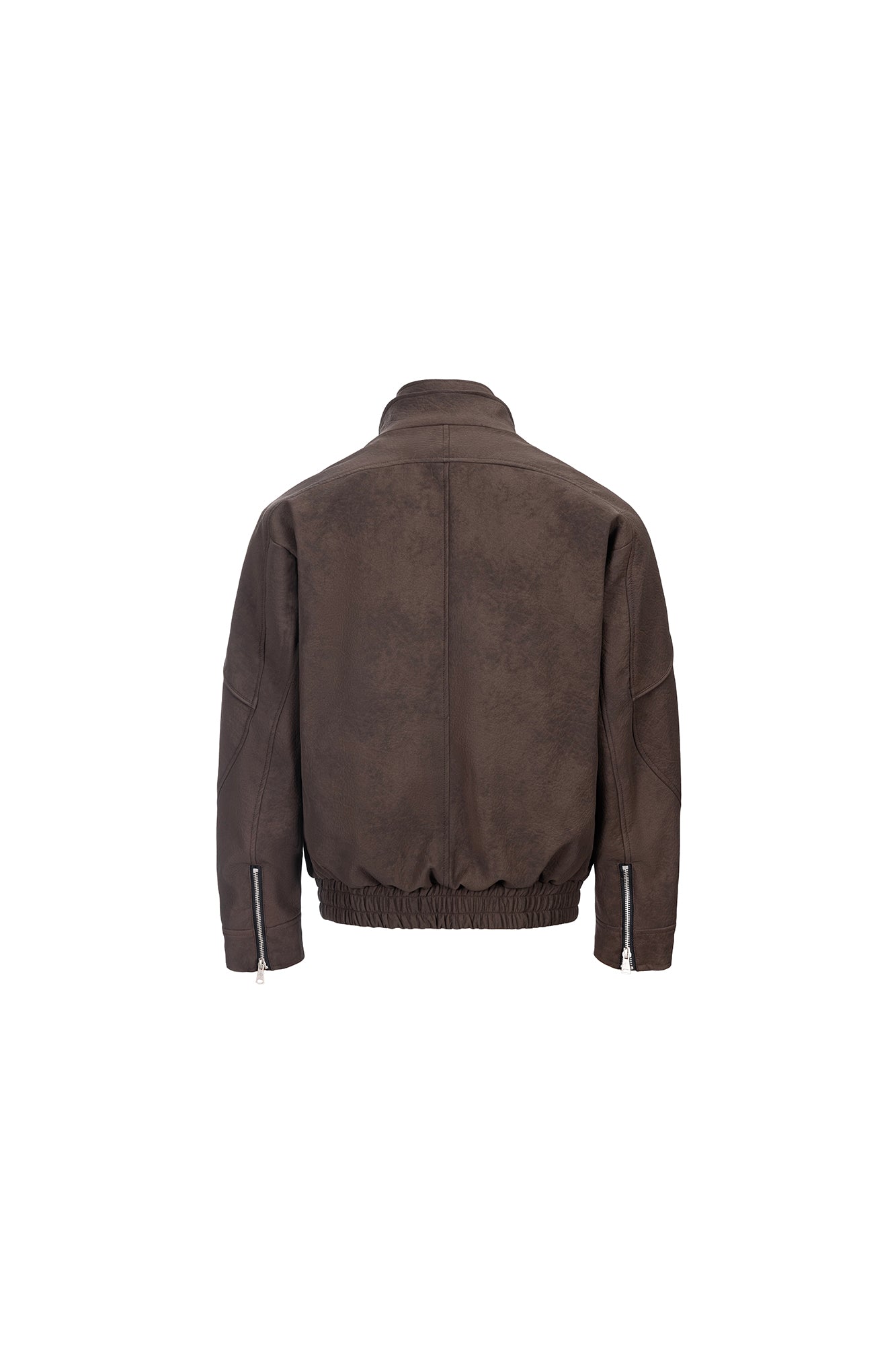 CATSSTAC Layered Placket Structured Paneled PU Jacket