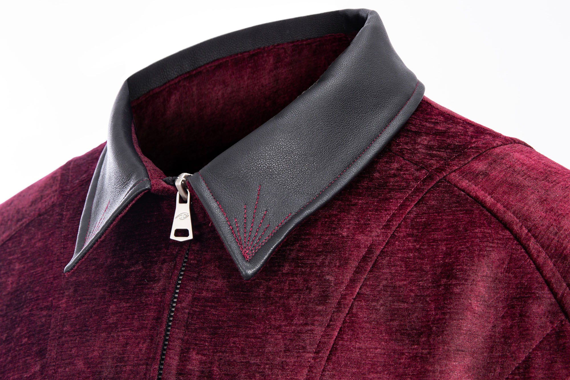 CATSSTAC Velvet Leather-Collar Elastic Jacket, premium urban and streetwear designers apparel on PROJECTISR.com, CATSSTAC