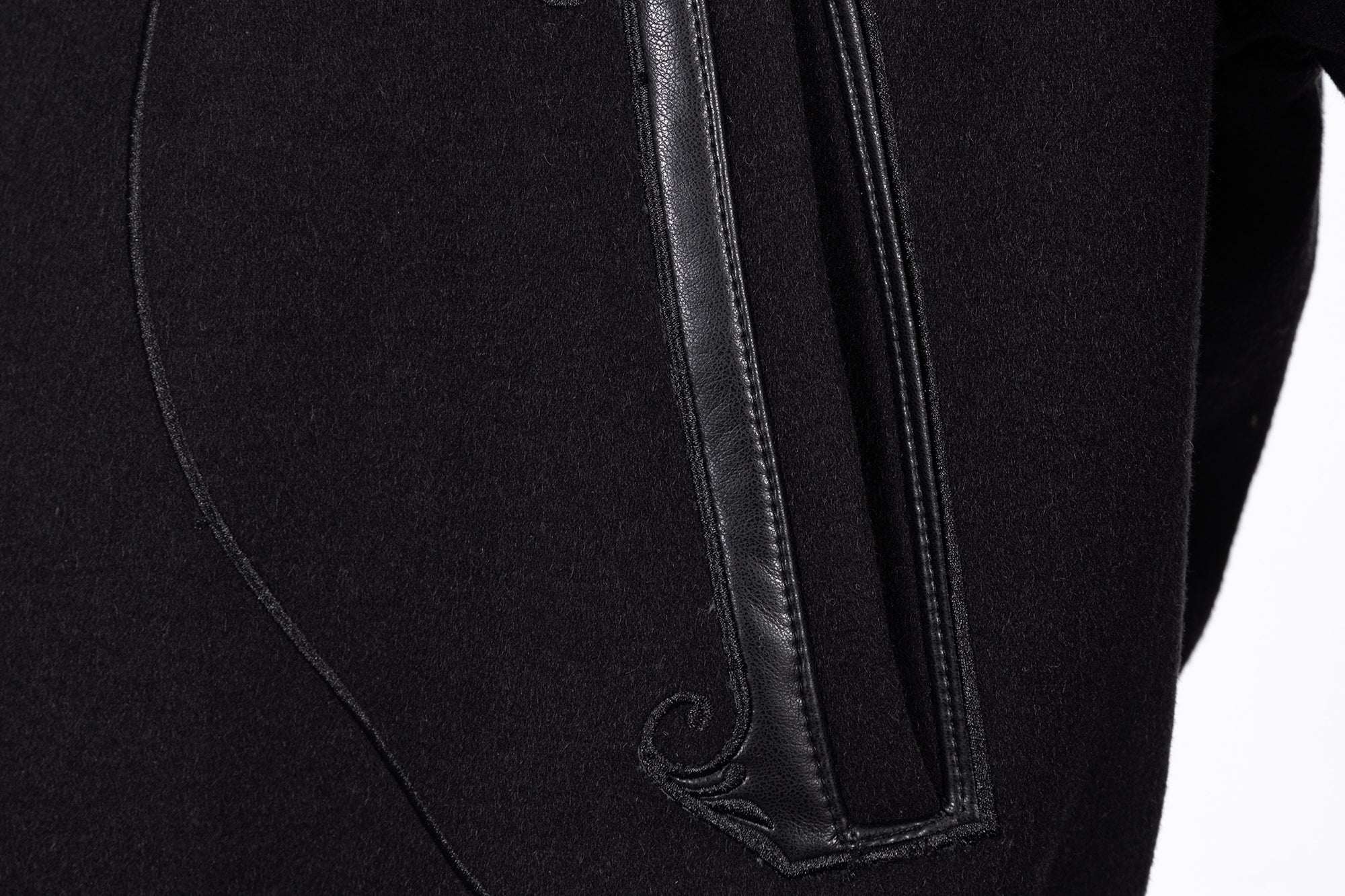 CATSSTAC Topstitch Ornate Pocket Wool-Blend Jacket