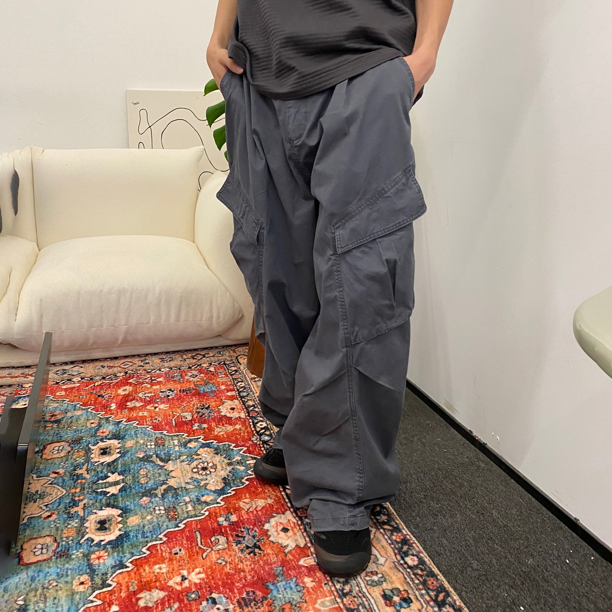 ROARINGWILD A ARCH Classic Utility Parachute Pants