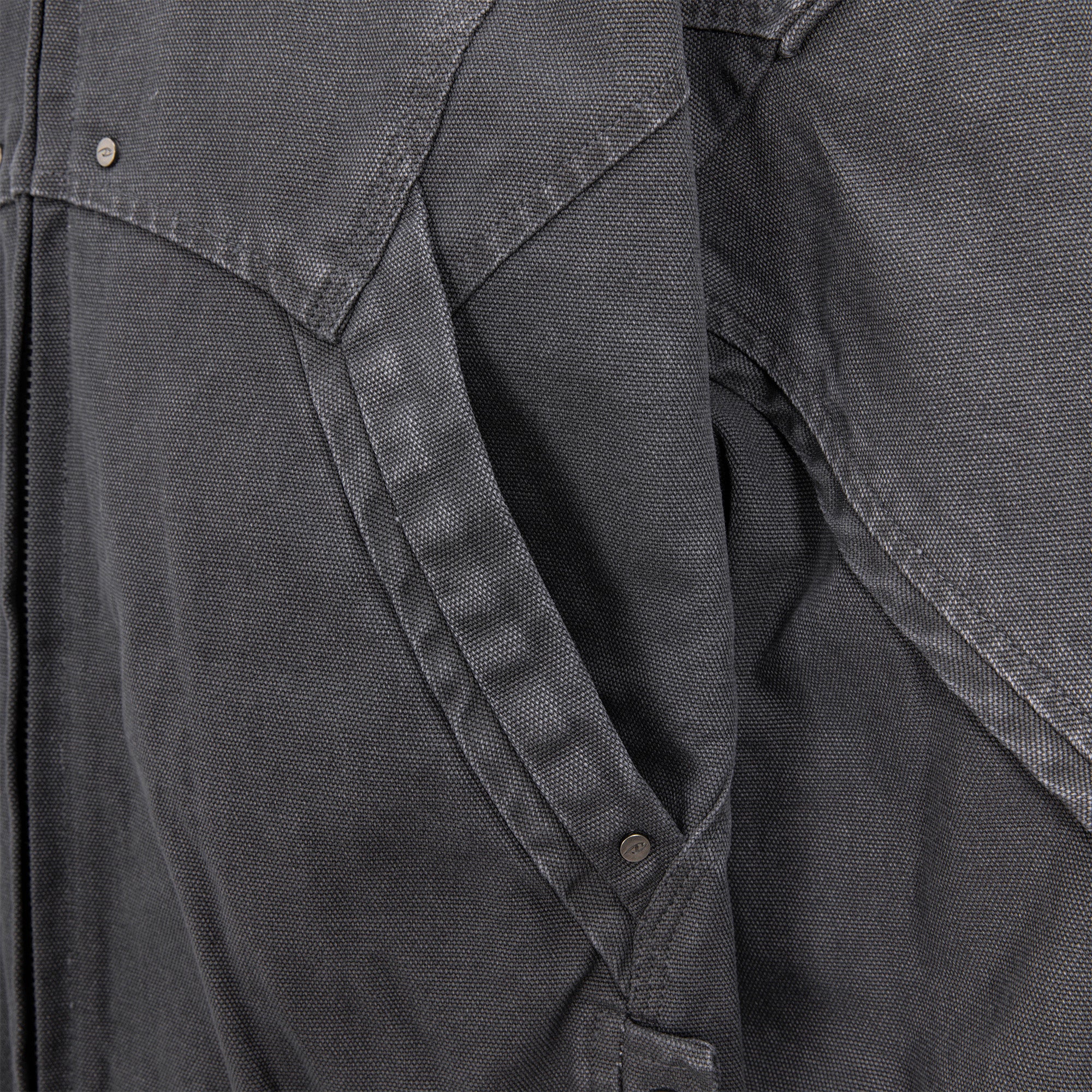 CATSSTAC Structured Panel Studded Hooded Jacket, premium urban and streetwear designers apparel on PROJECTISR.com, CATSSTAC