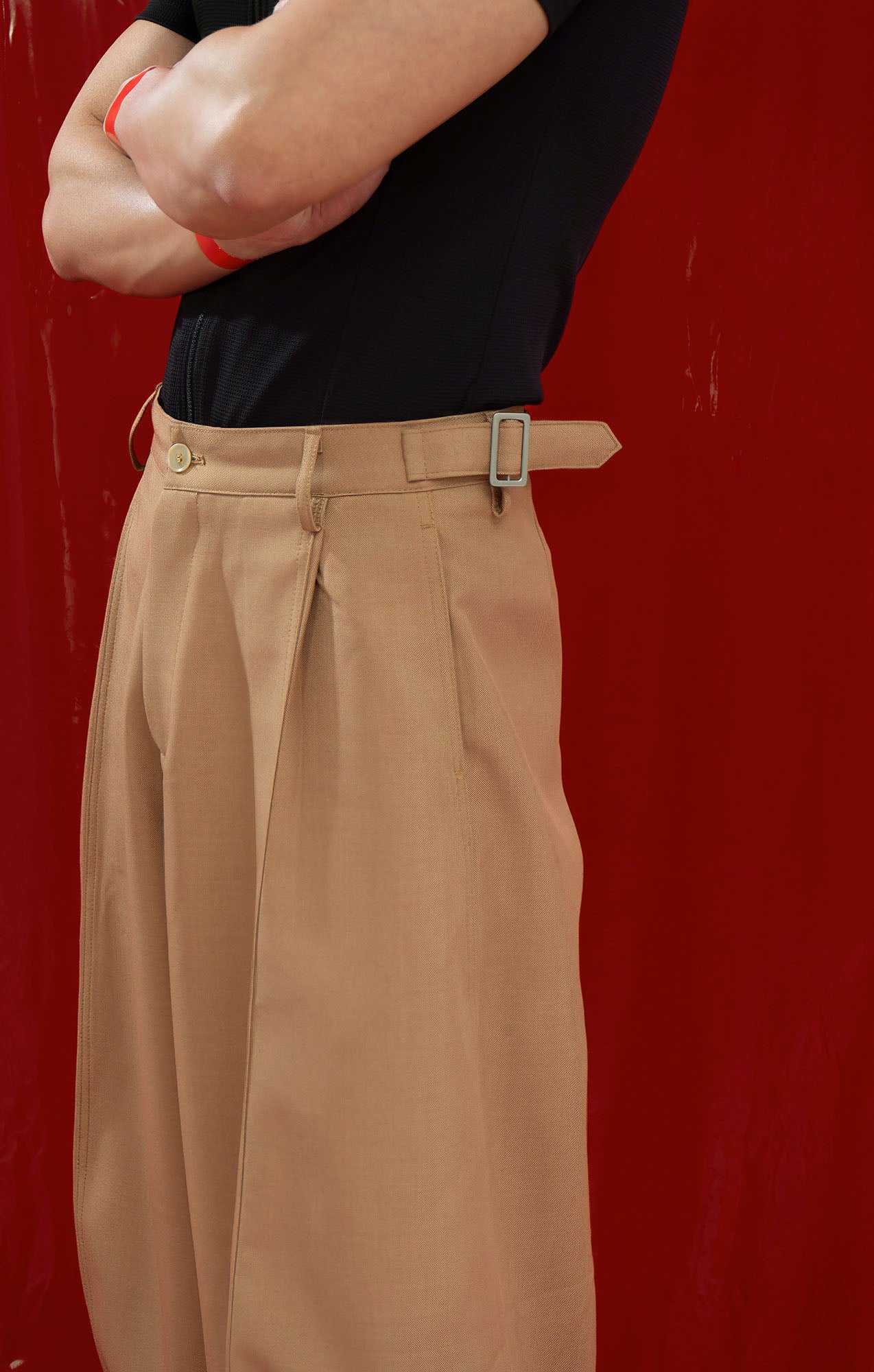 CLP Classic Pleats Oversized Pants, premium urban and streetwear designers apparel on PROJECTISR.com, CLP