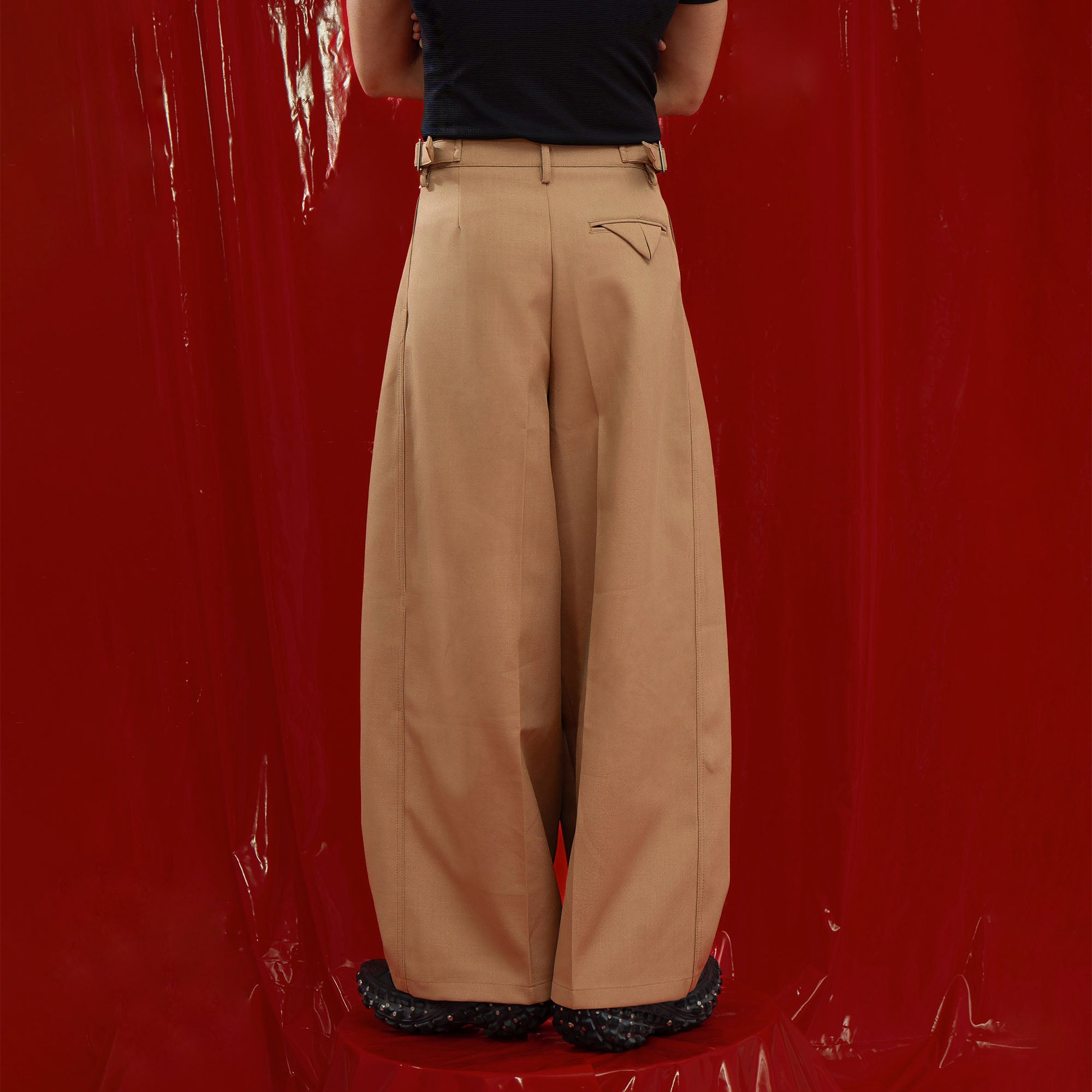 CLP Classic Pleats Oversized Pants, premium urban and streetwear designers apparel on PROJECTISR.com, CLP