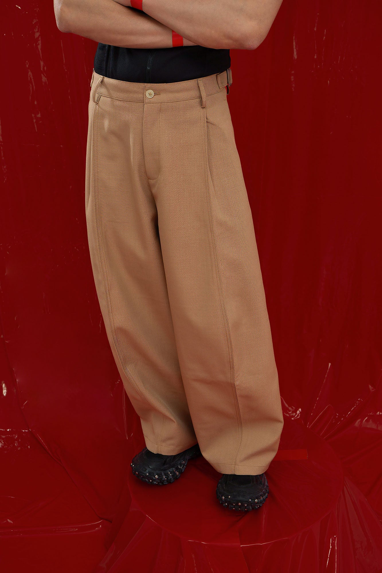 CLP Classic Pleats Oversized Pants, premium urban and streetwear designers apparel on PROJECTISR.com, CLP