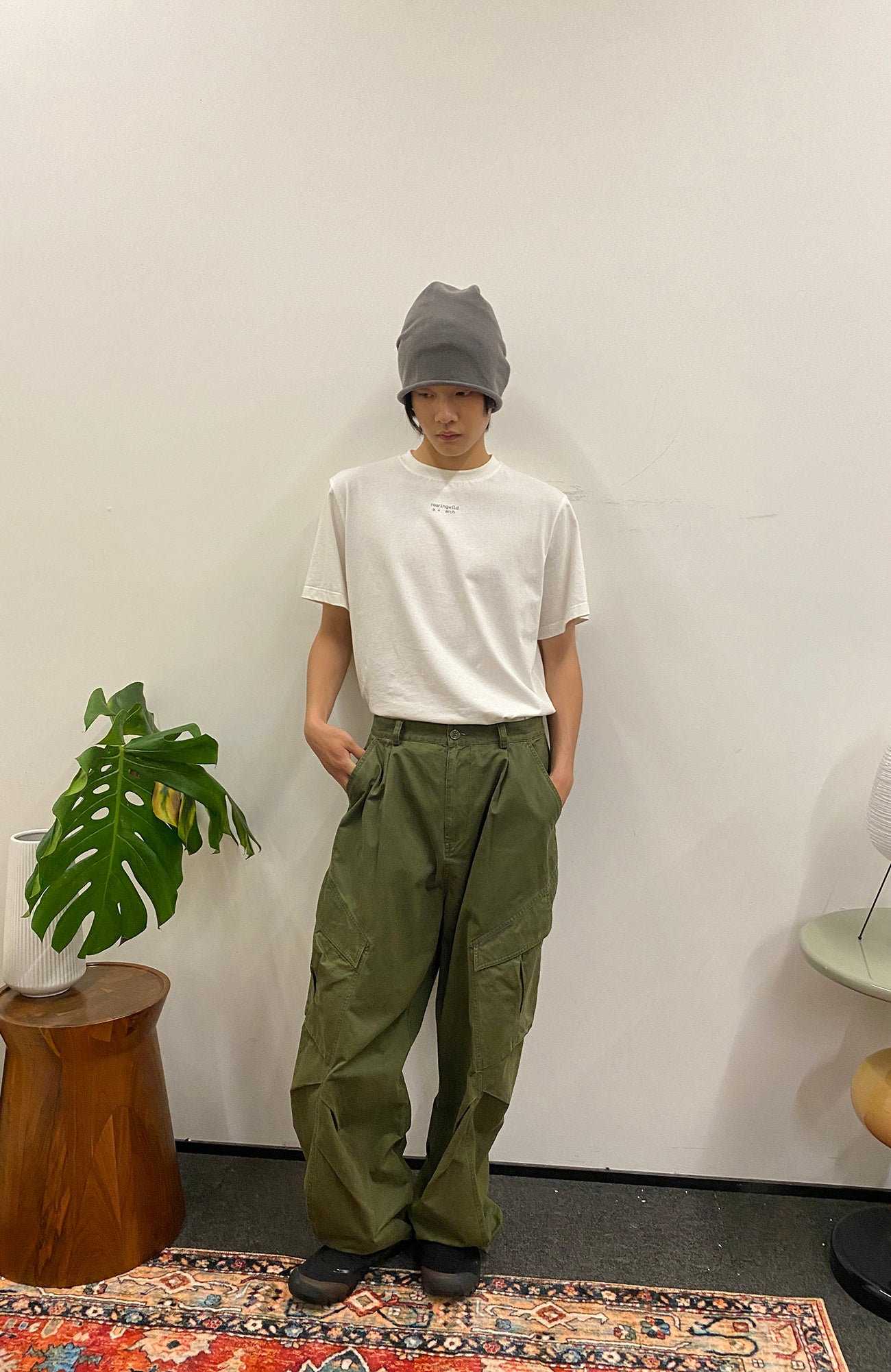 ROARINGWILD A ARCH Classic Utility Parachute Pants