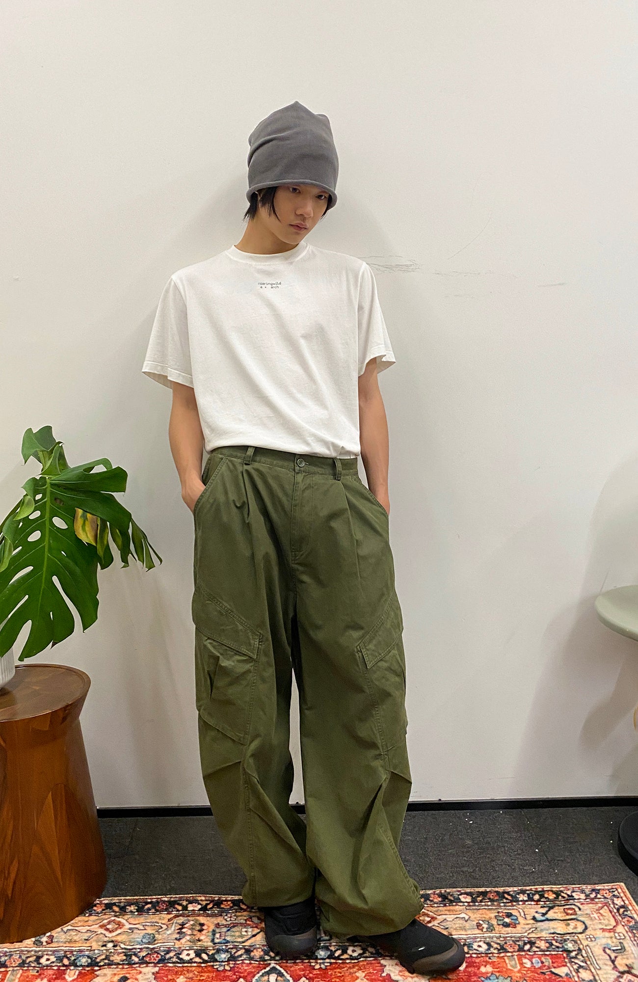 ROARINGWILD A ARCH Classic Utility Parachute Pants