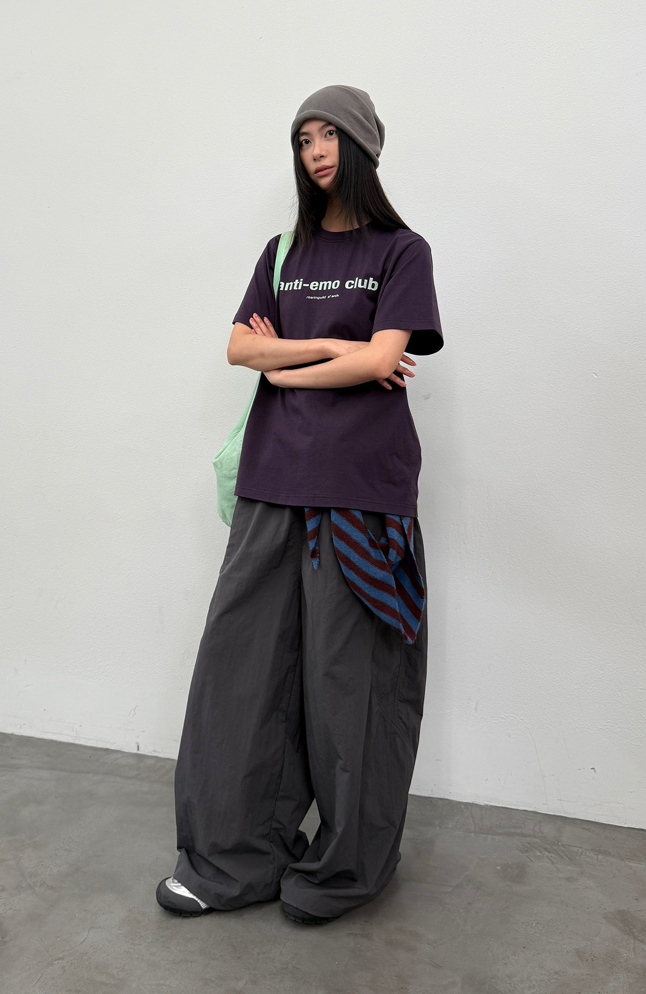 ROARINGWILD A ARCH Quick-Dry Wide-Leg Parachute Pants