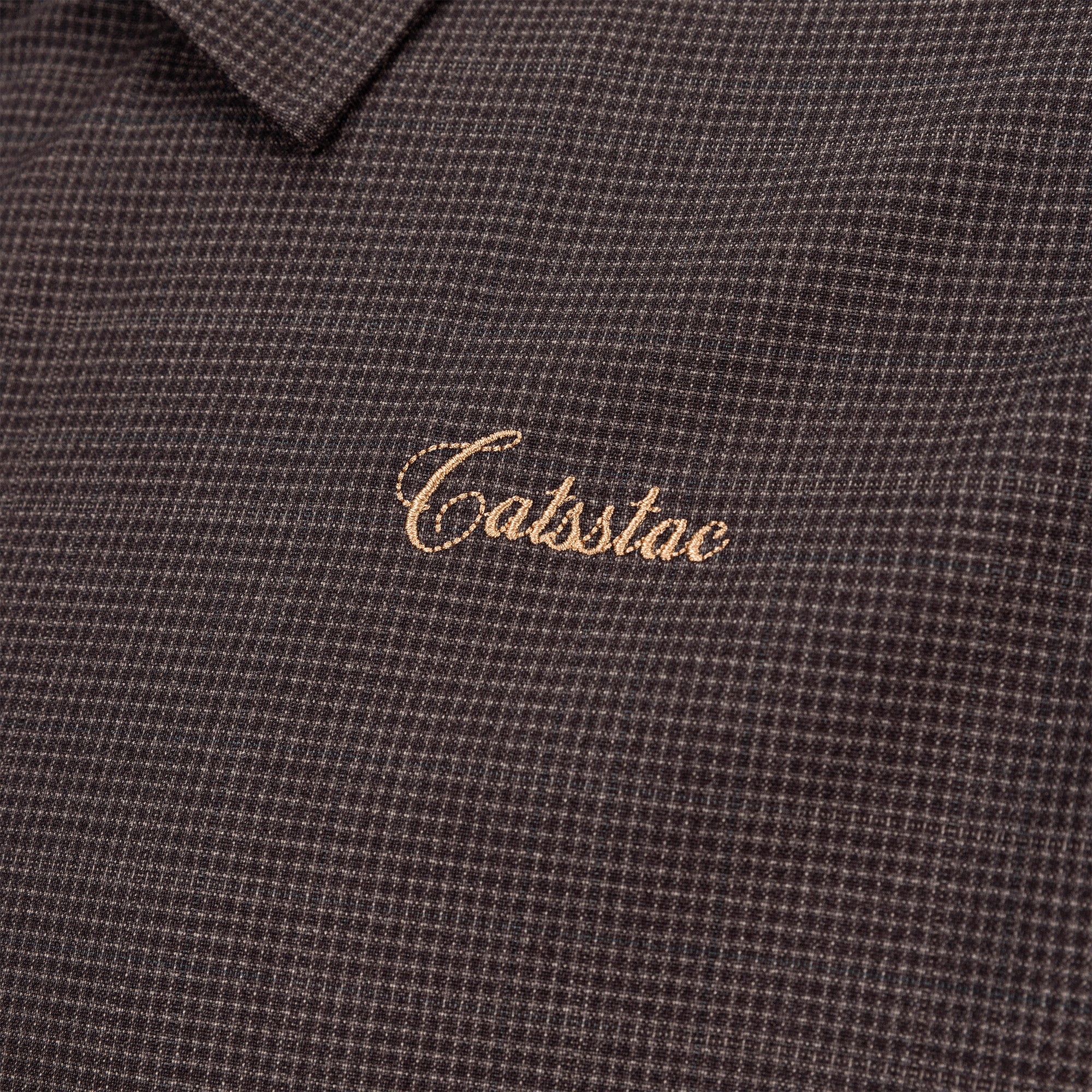 CATSSTAC Retro Gingham Drawstring Hem Boxy Shirt, premium urban and streetwear designers apparel on PROJECTISR.com, CATSSTAC
