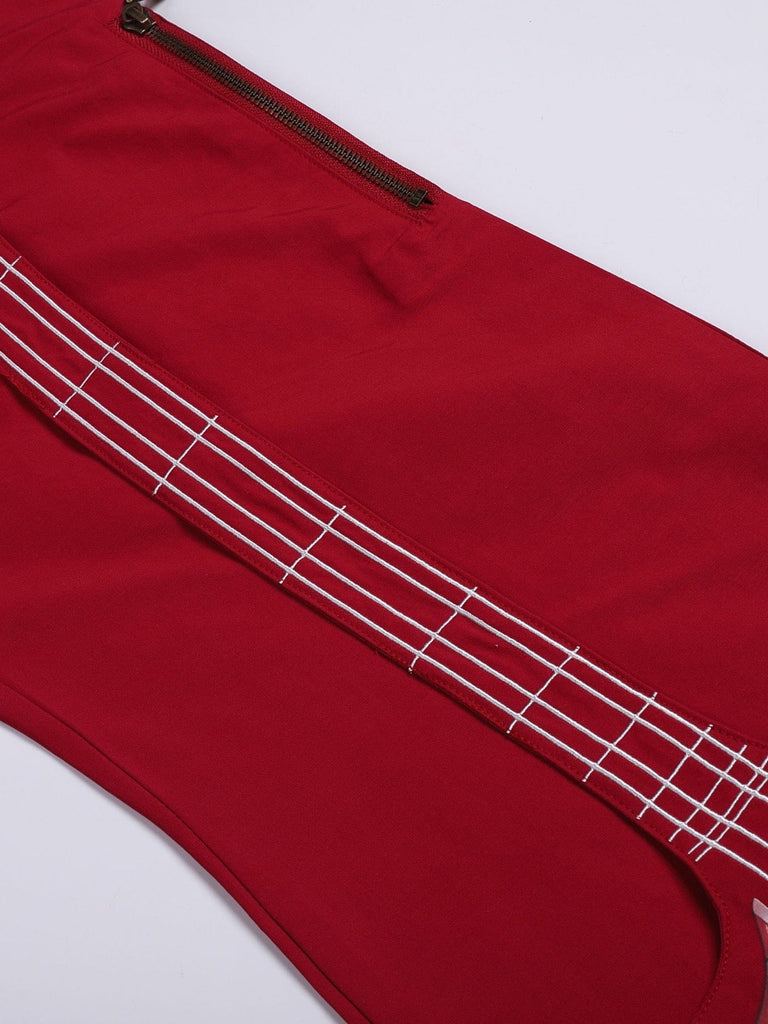 DND4DES The Bass Pants Red, premium urban and streetwear designers apparel on PROJECTISR.com, DND4DES