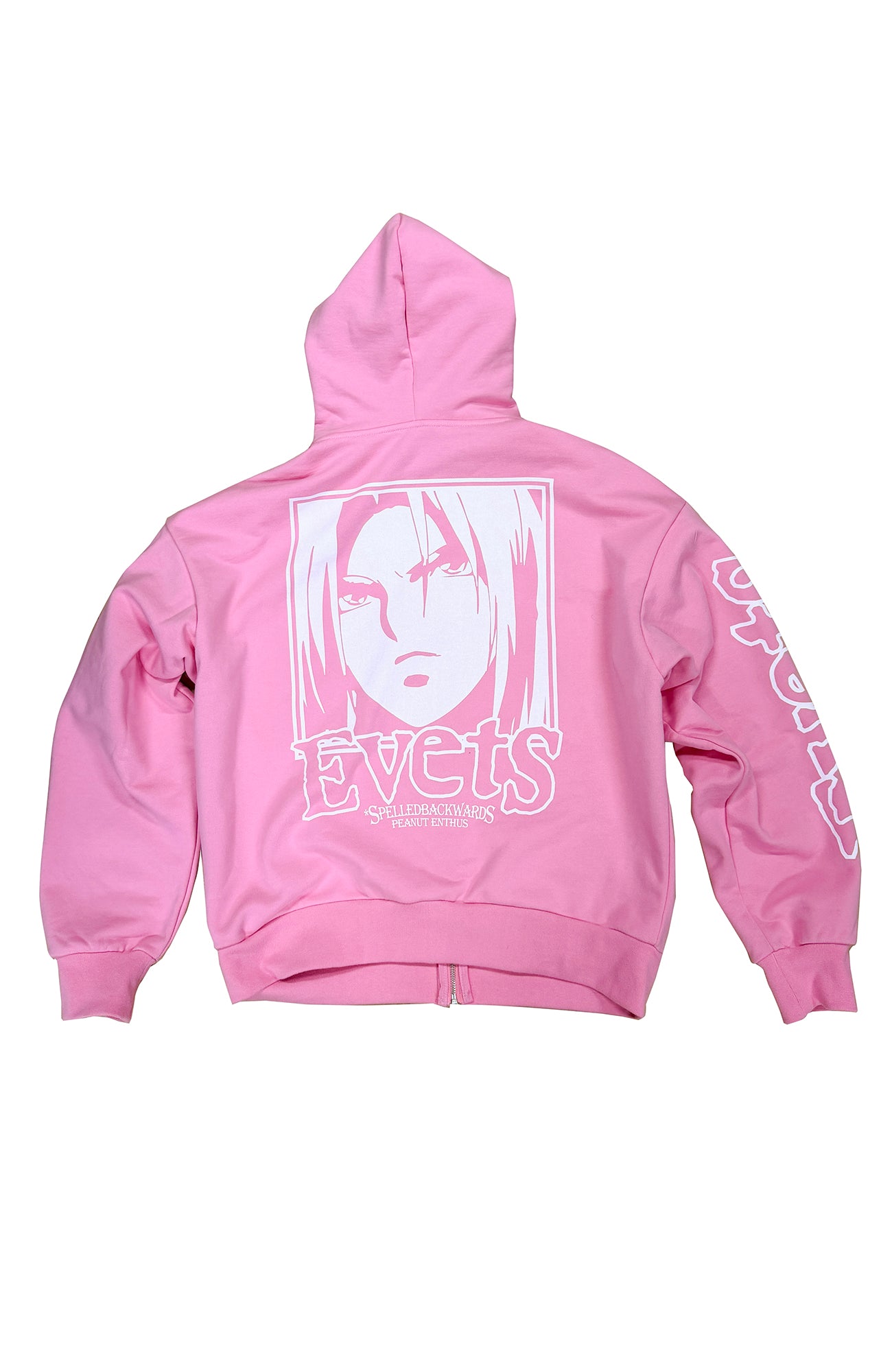 EVETS Anime Graphic Zip-Up Hoodie, premium urban and streetwear designers apparel on PROJECTISR.com, EVETS