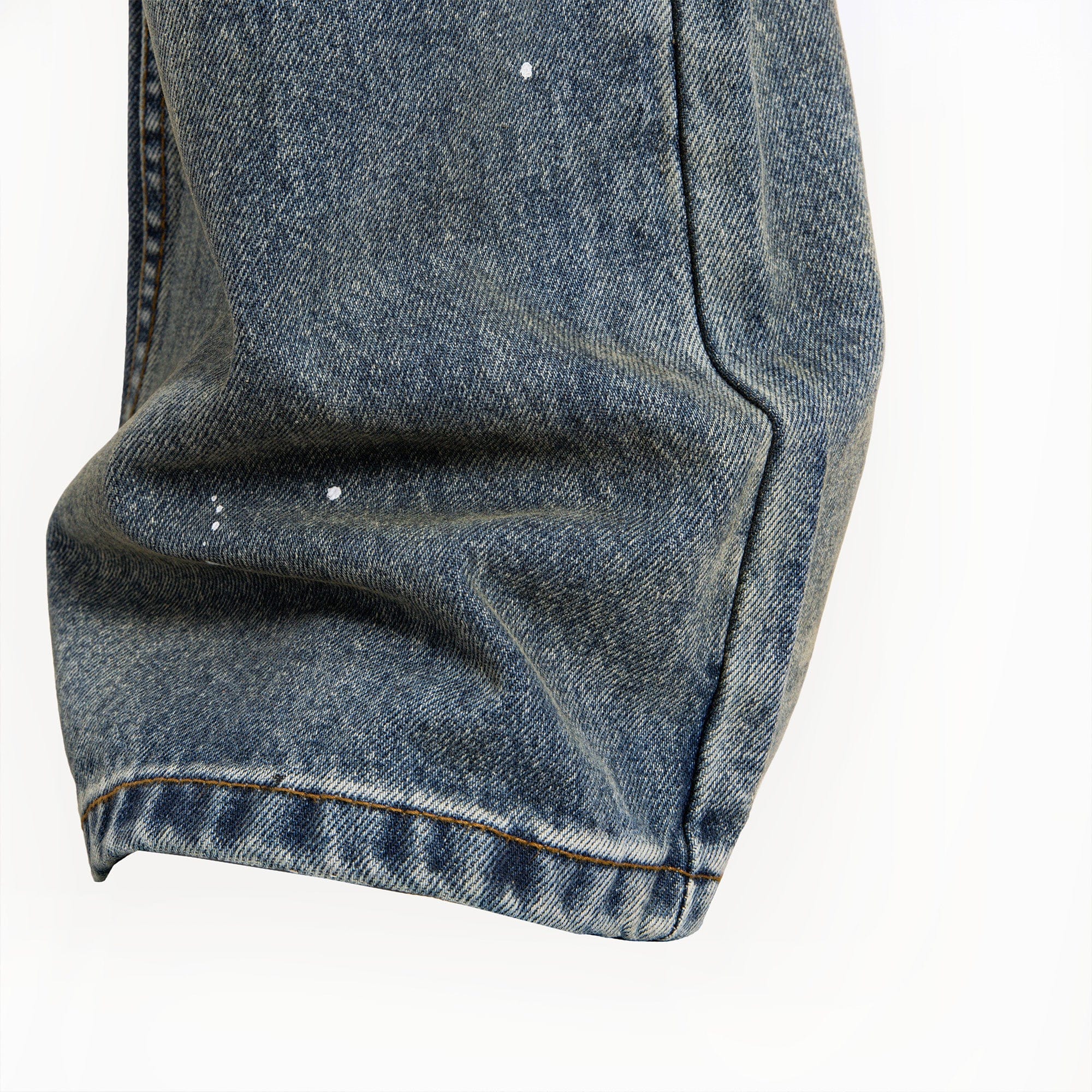 CATSSTAC Washed Sunfade Paint-Splatter Wide-Leg Jeans, premium urban and streetwear designers apparel on PROJECTISR.com, CATSSTAC