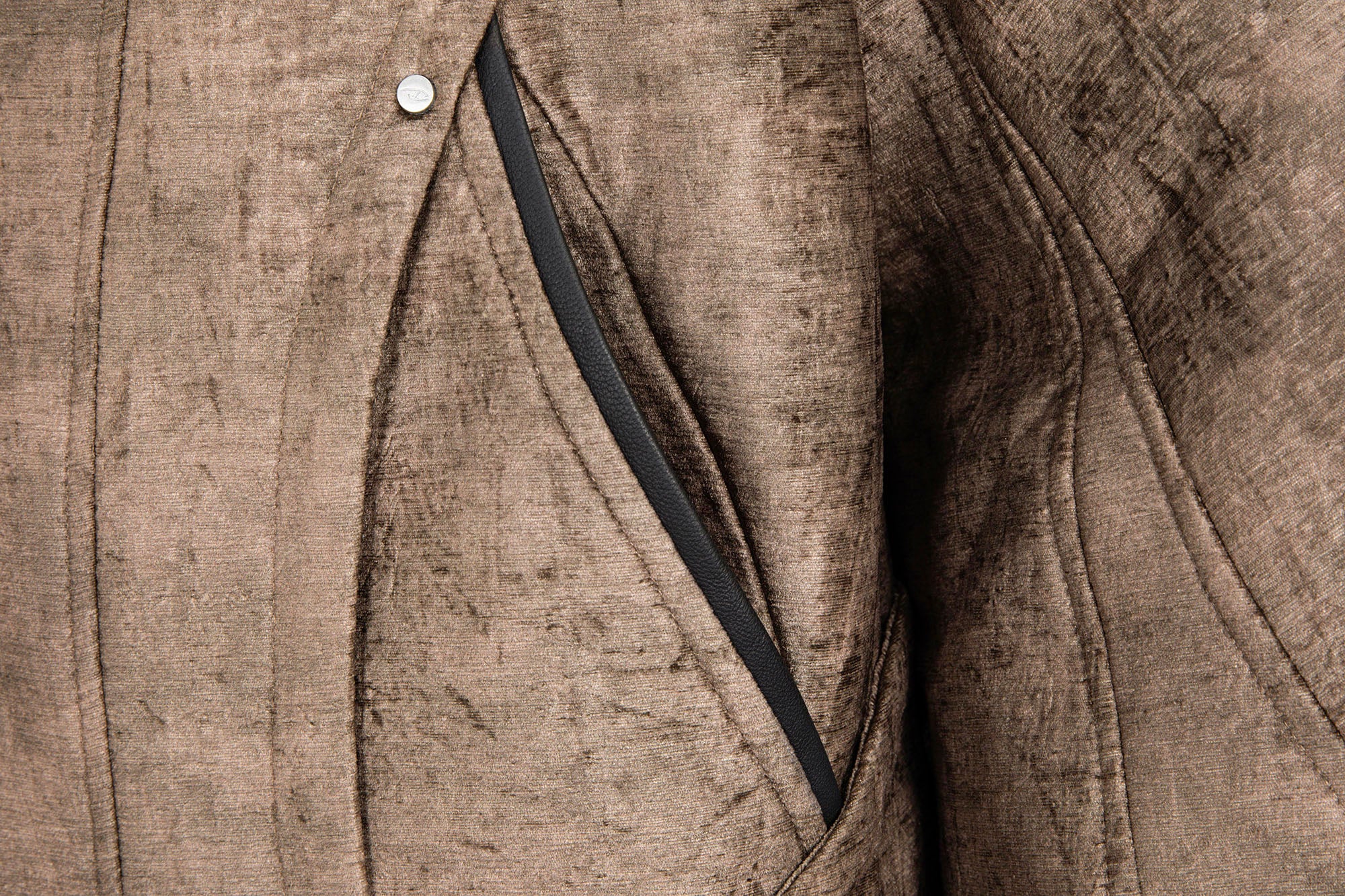 CATSSTAC Velvet Leather-Collar Elastic Jacket, premium urban and streetwear designers apparel on PROJECTISR.com, CATSSTAC