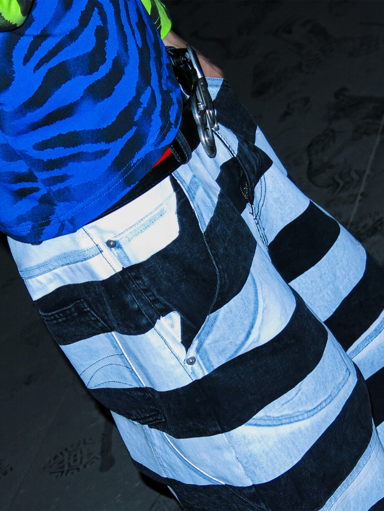 PCCVISION Striped Straight-Leg Pants, premium urban and streetwear designers apparel on PROJECTISR.com, PCCVISION