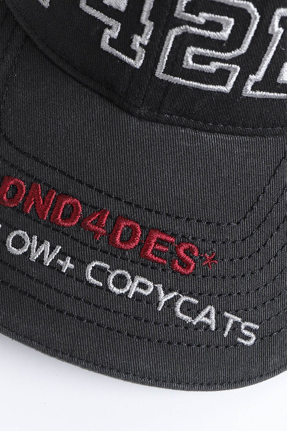 DND4DES Slogan Embroidery Washed Denim Cap, premium urban and streetwear designers apparel on PROJECTISR.com, DND4DES