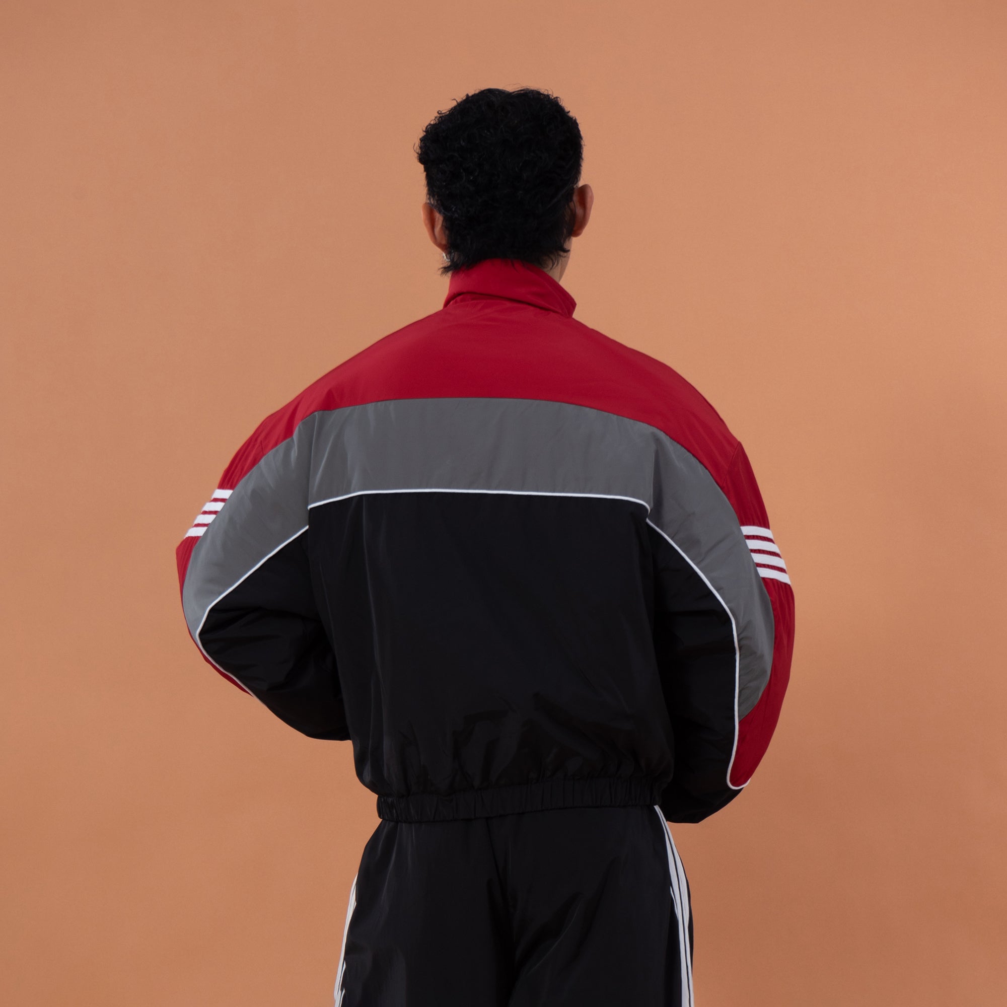 CLP Retro Contrast Striped Puffer Jacket