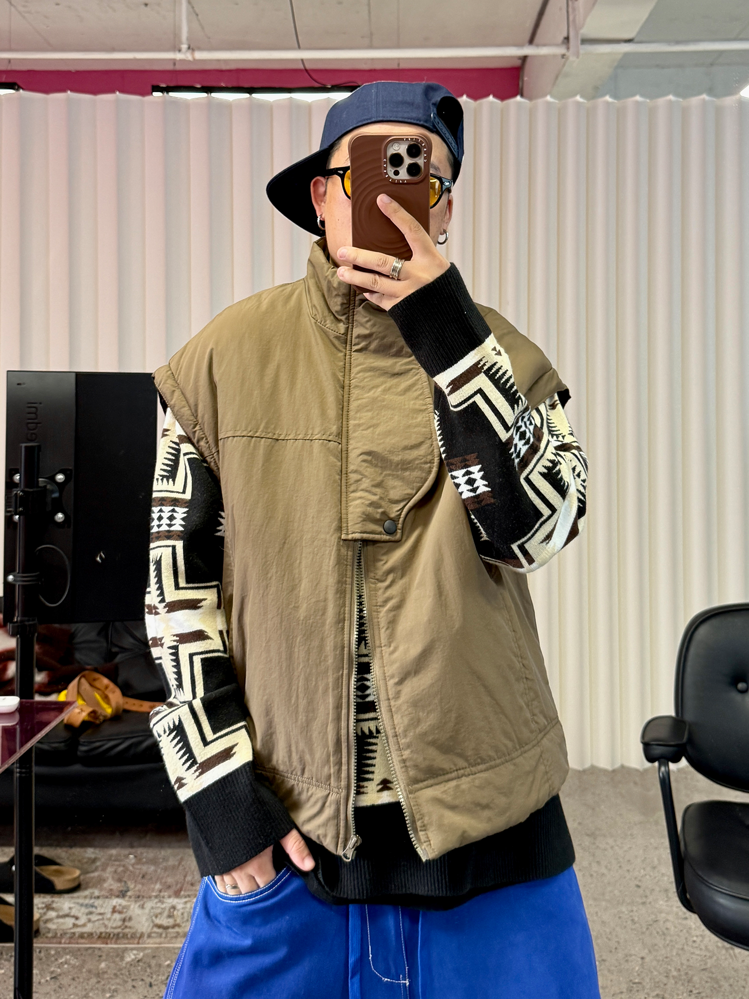 ME DA IGUAL Asym Placket Waterproof Vest