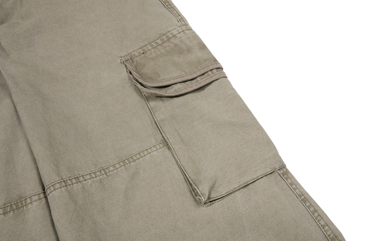 BOTANICA Washed Multi-Pocket Straight-Leg Cargo Jeans