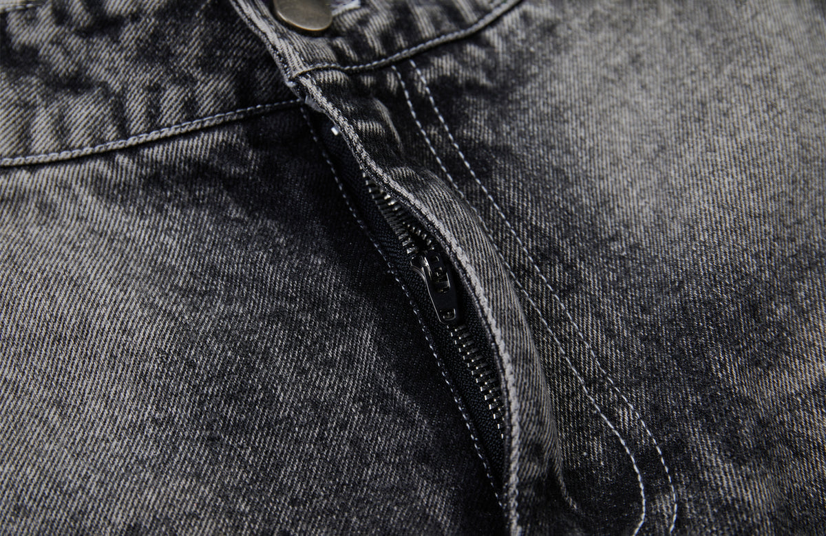 BOTANICA Washed Slim-Fit Distressed Jeans